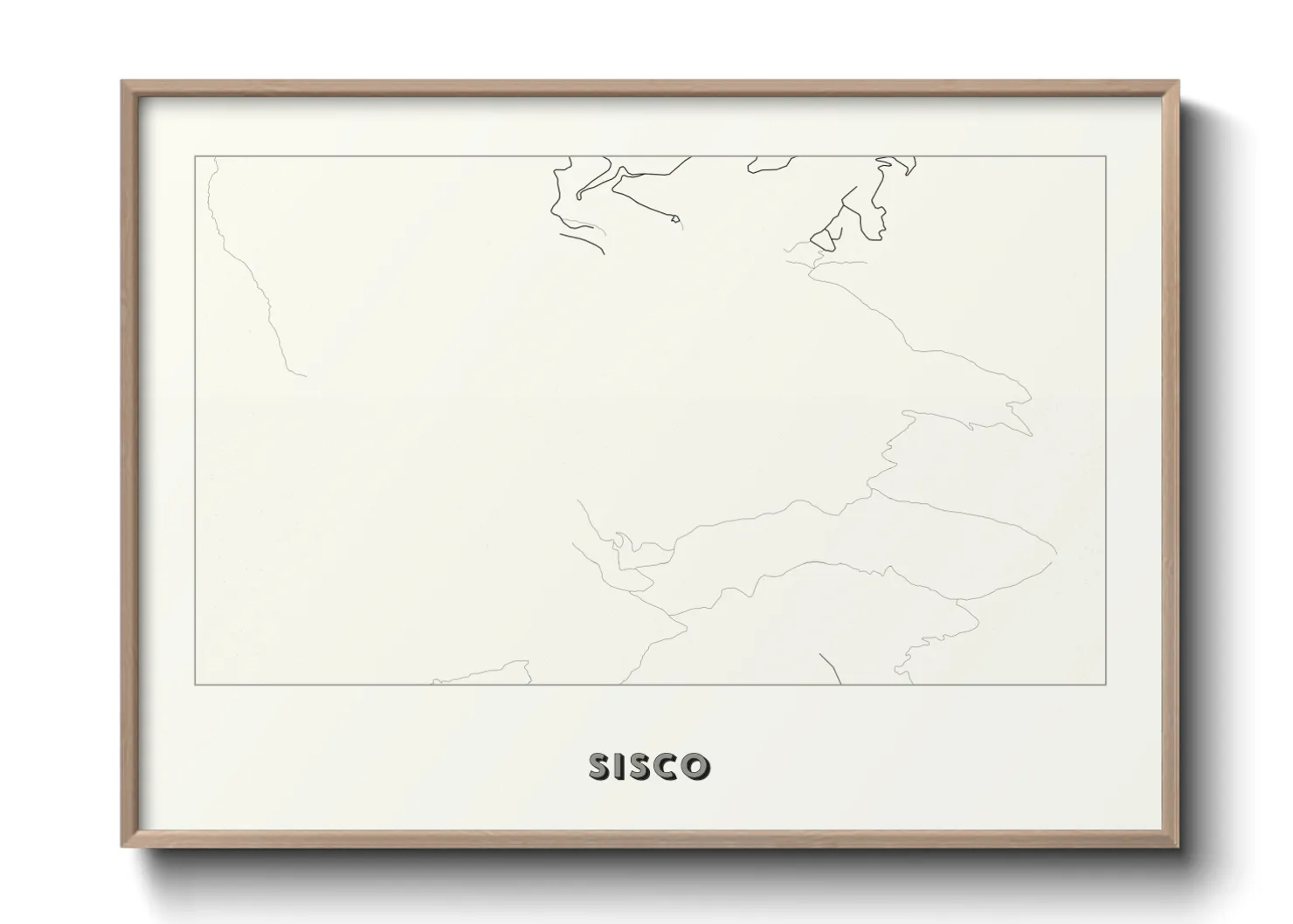 Une affiche de carte sur Sisco