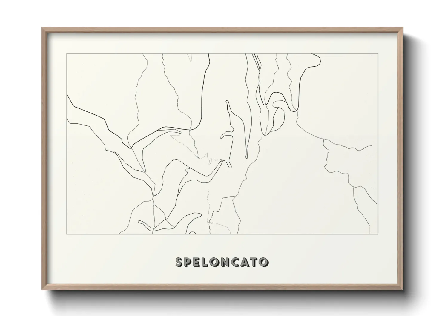 Une affiche de carte sur Speloncato