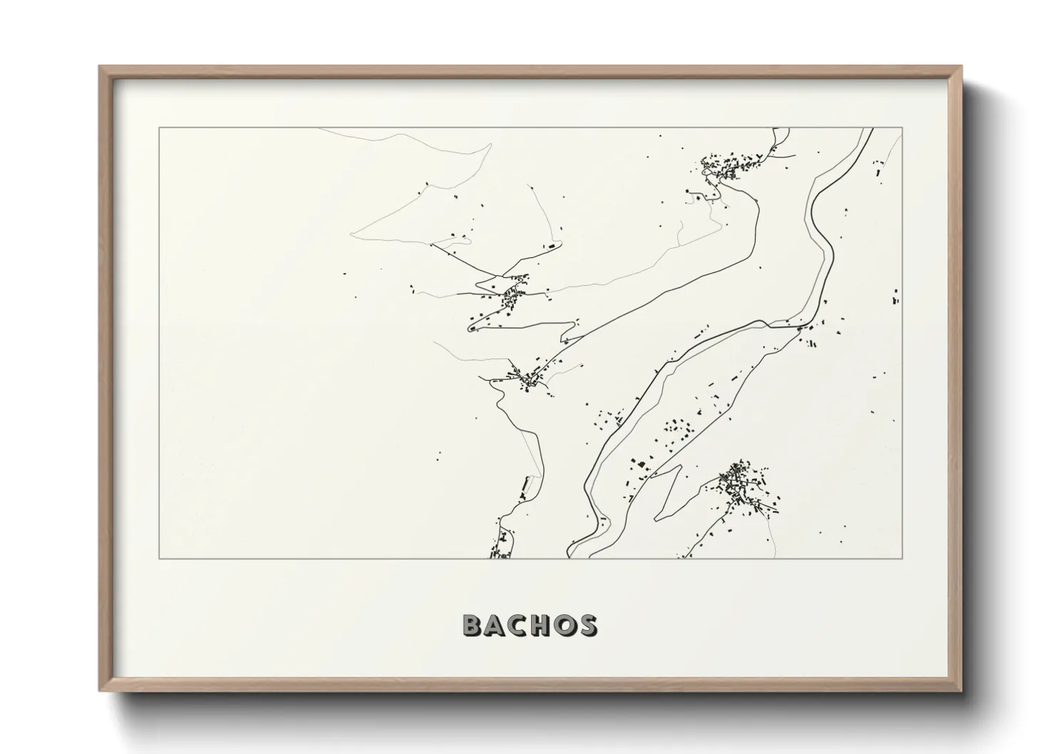 Une affiche de carte sur Bachos