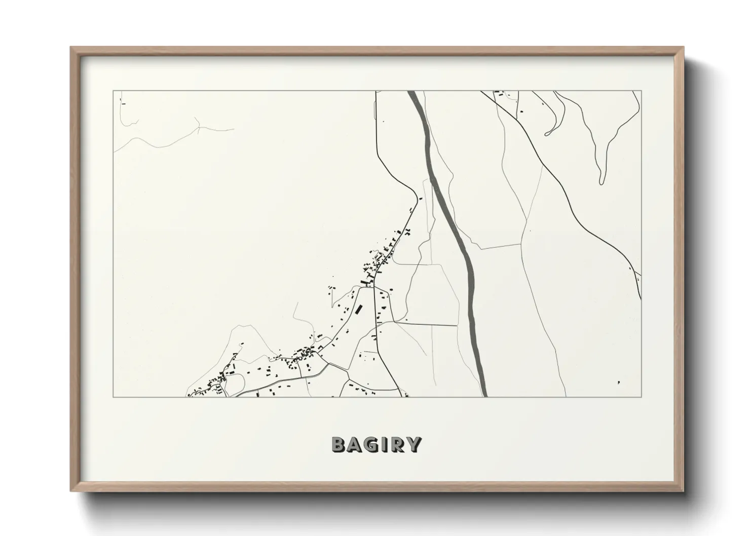 Une affiche de carte sur Bagiry