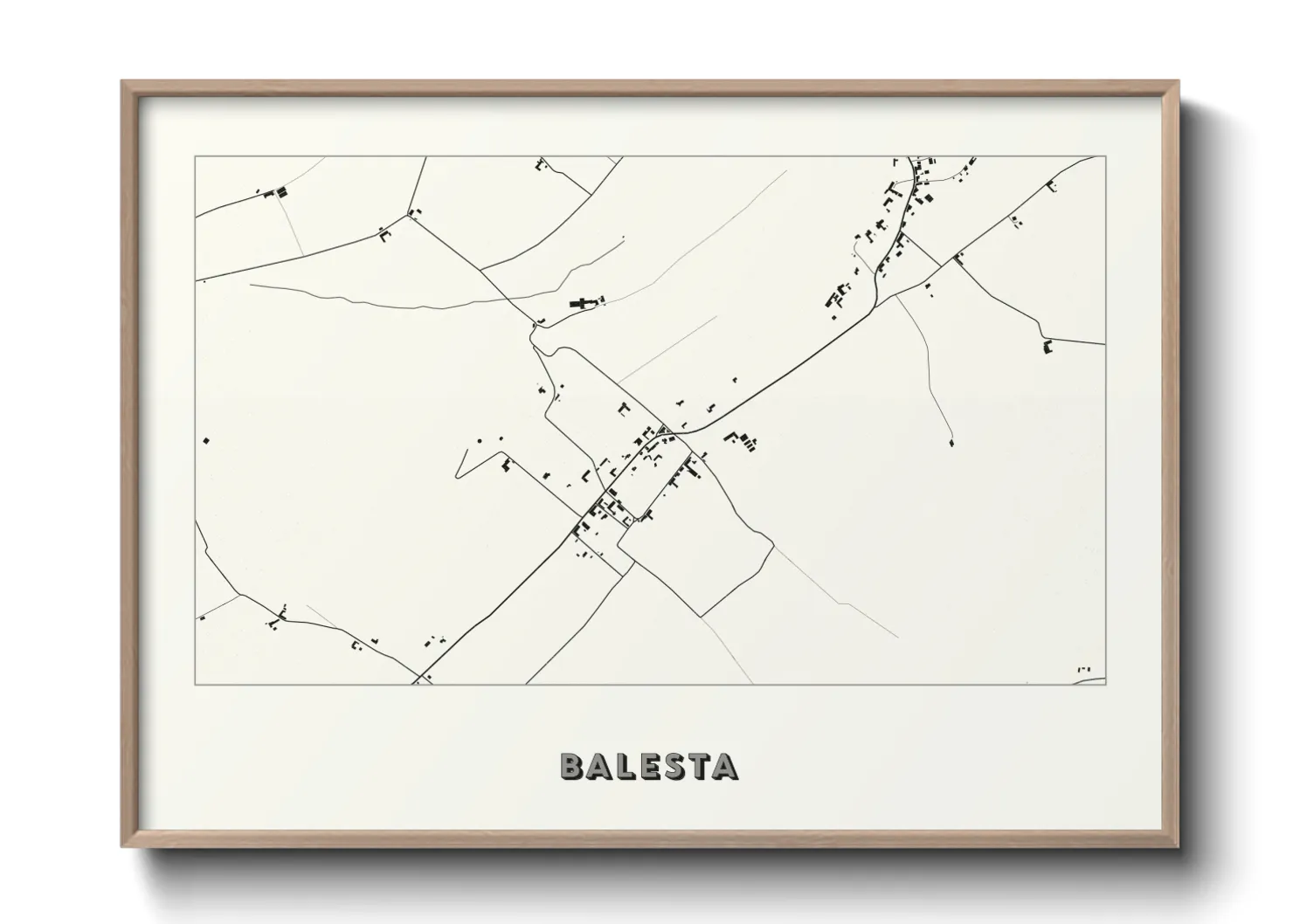 Une affiche de carte sur Balesta