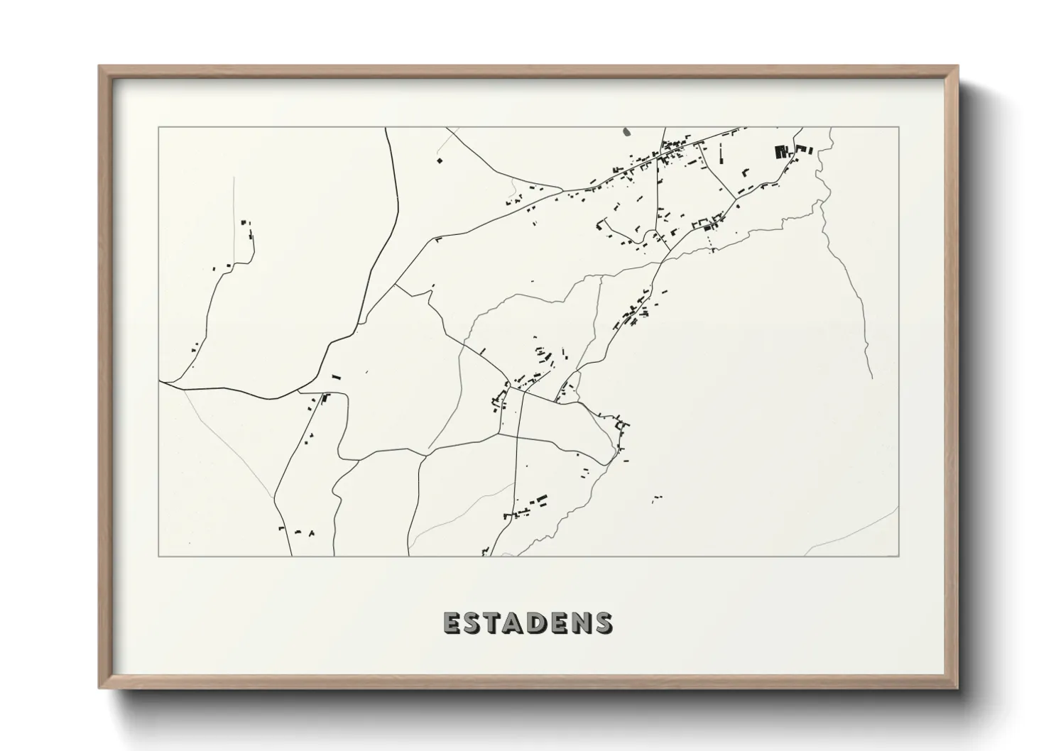 Une affiche de carte sur Estadens