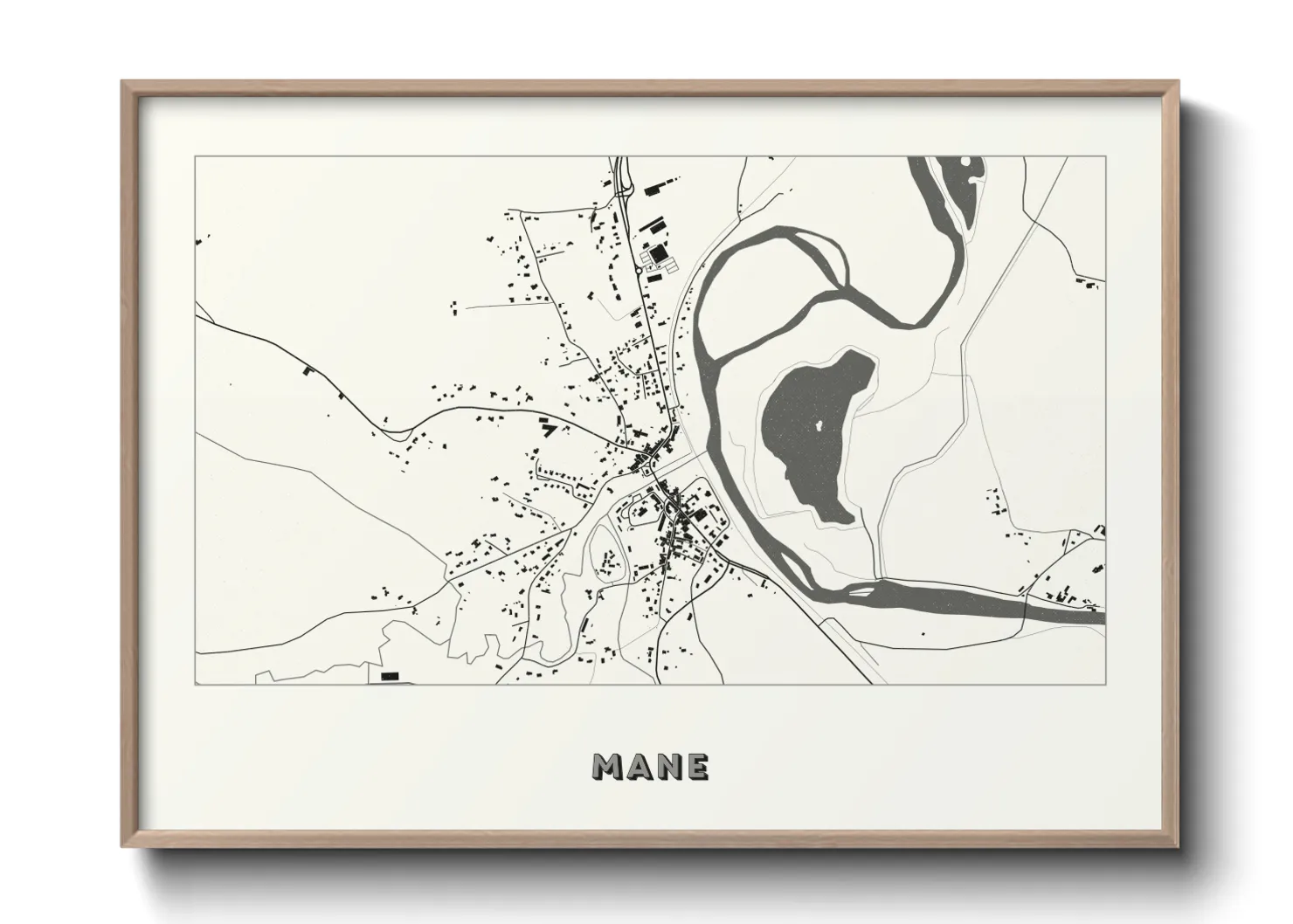 Une affiche de carte sur Mane