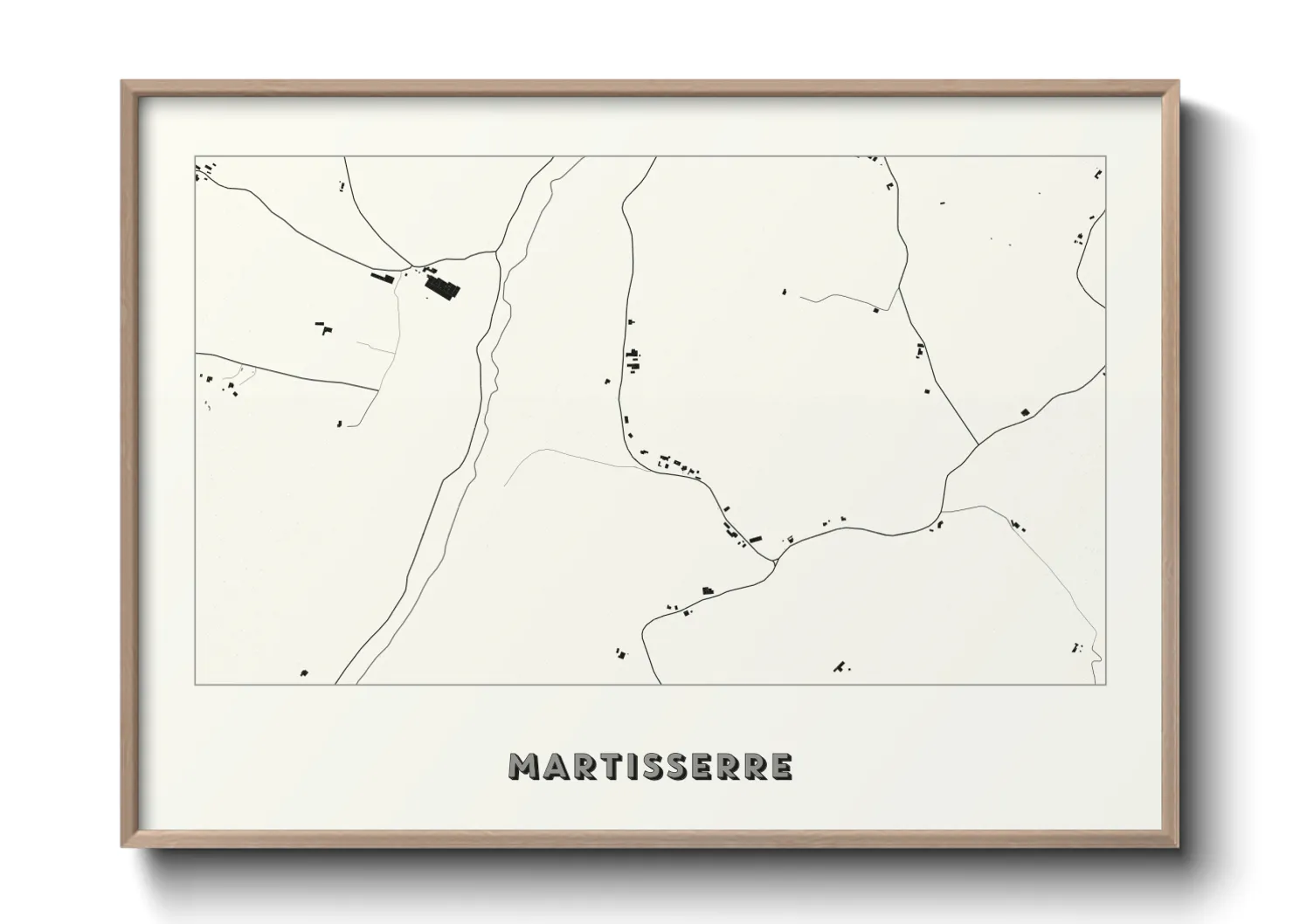 Une affiche de carte sur Martisserre
