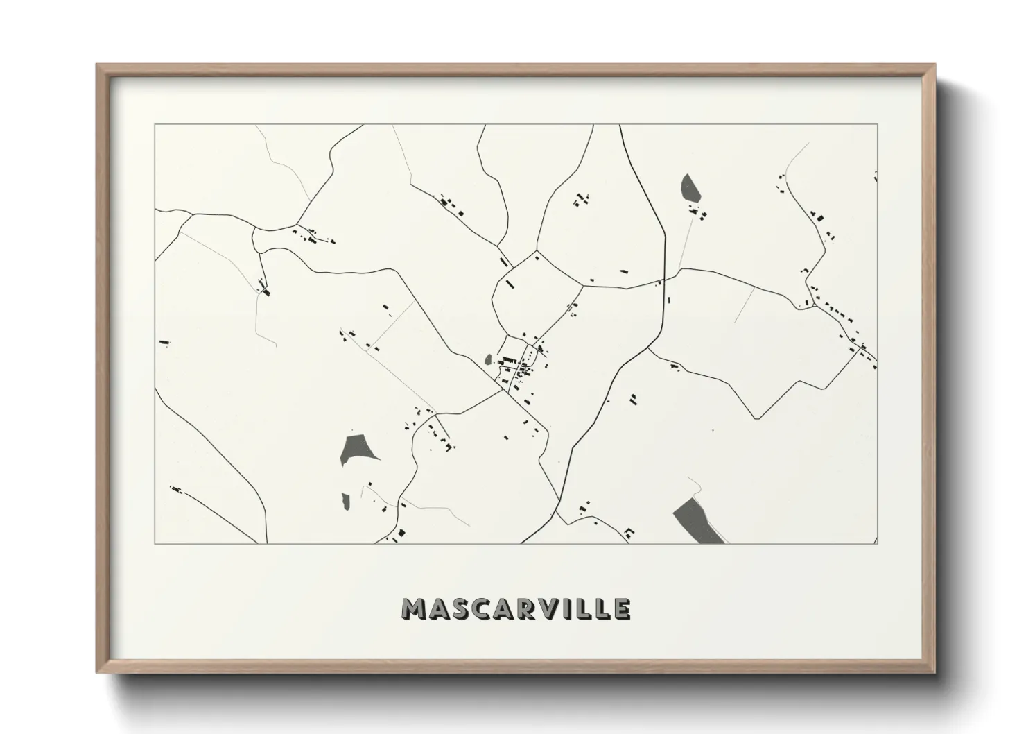 Une affiche de carte sur Mascarville
