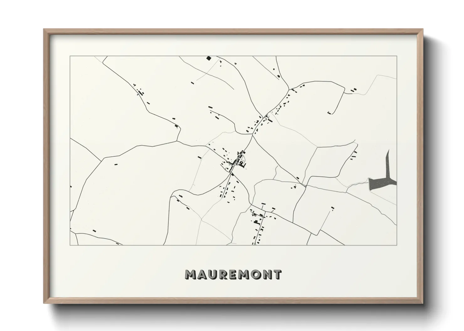Une affiche de carte sur Mauremont