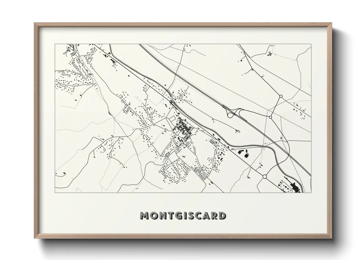 Une affiche de carte sur Montgiscard