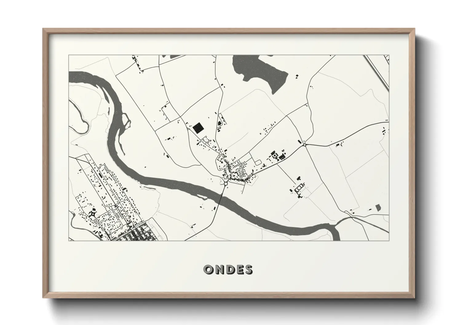Une affiche de carte sur Ondes