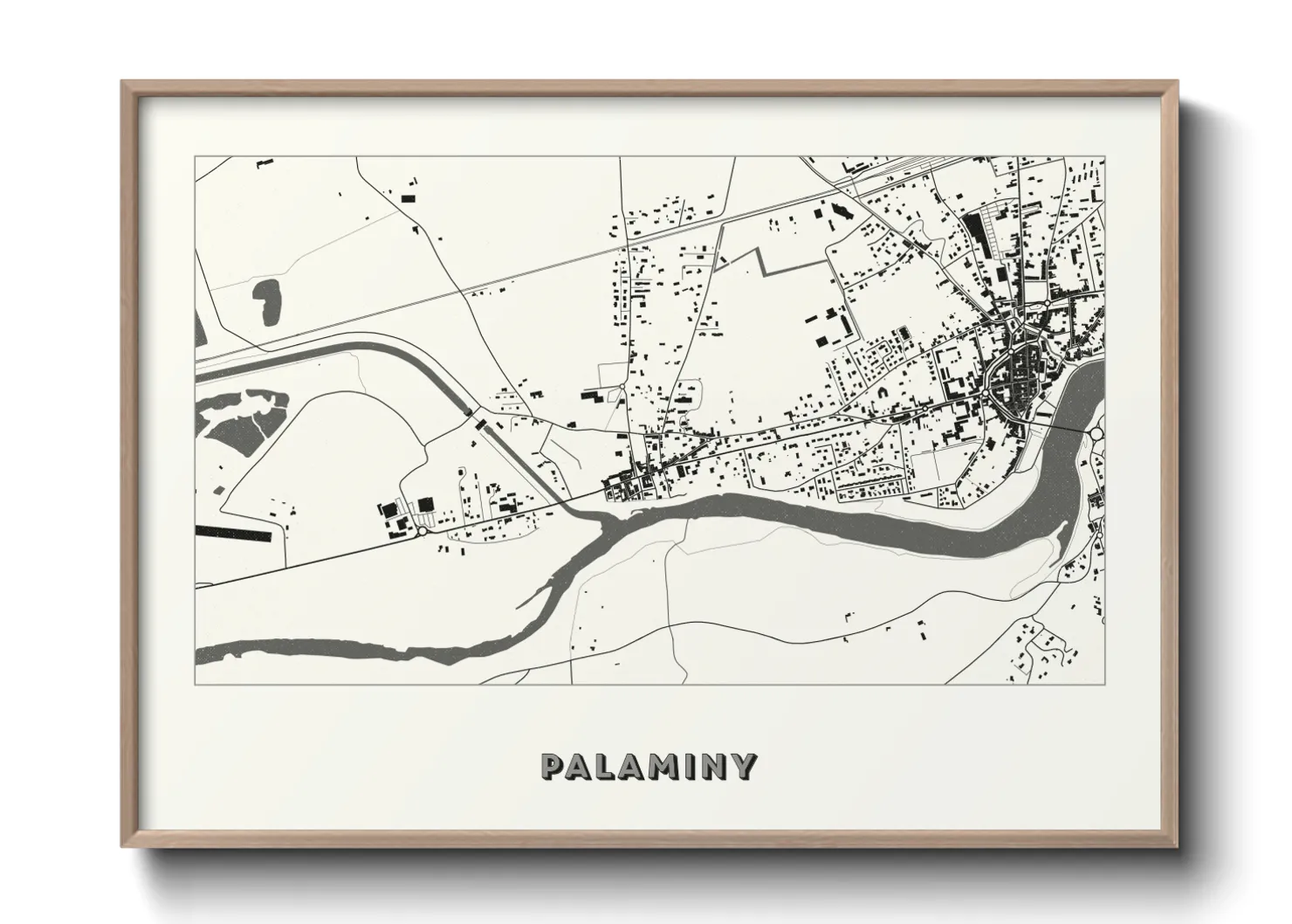 Une affiche de carte sur Palaminy