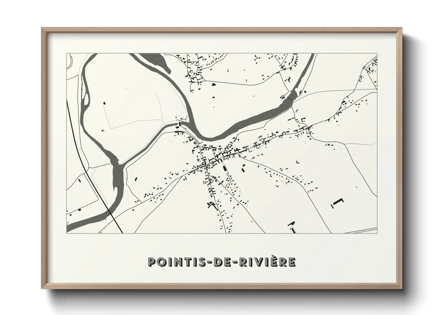 Une affiche de carte sur Pointis-de-Rivière