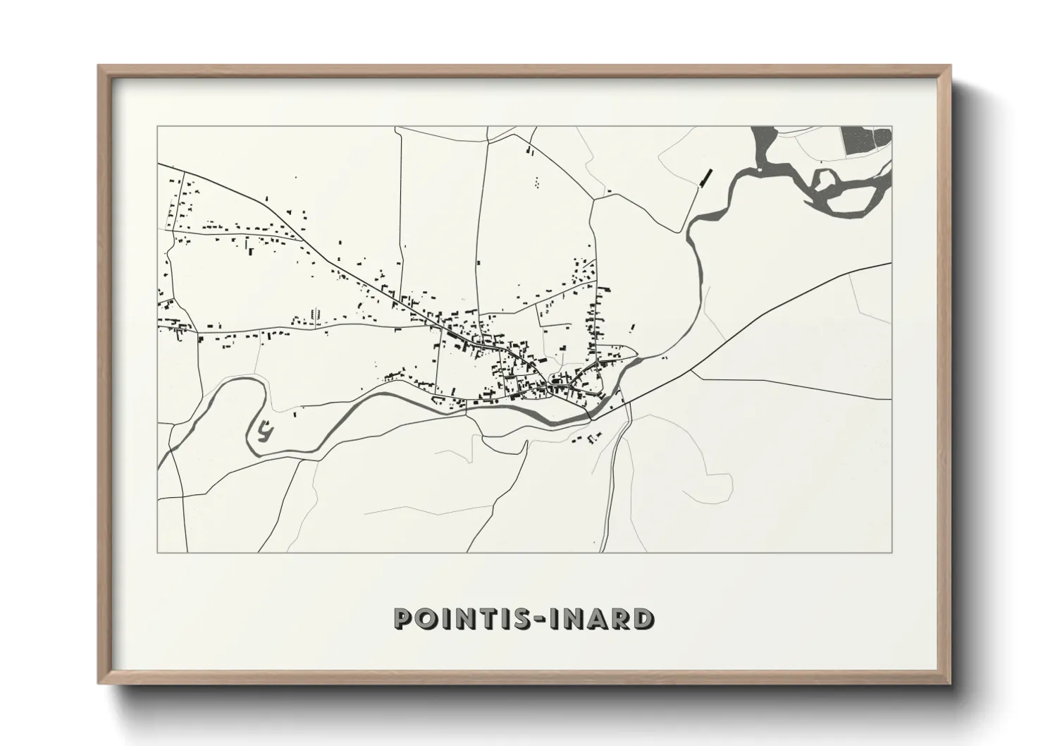 Une affiche de carte sur Pointis-Inard