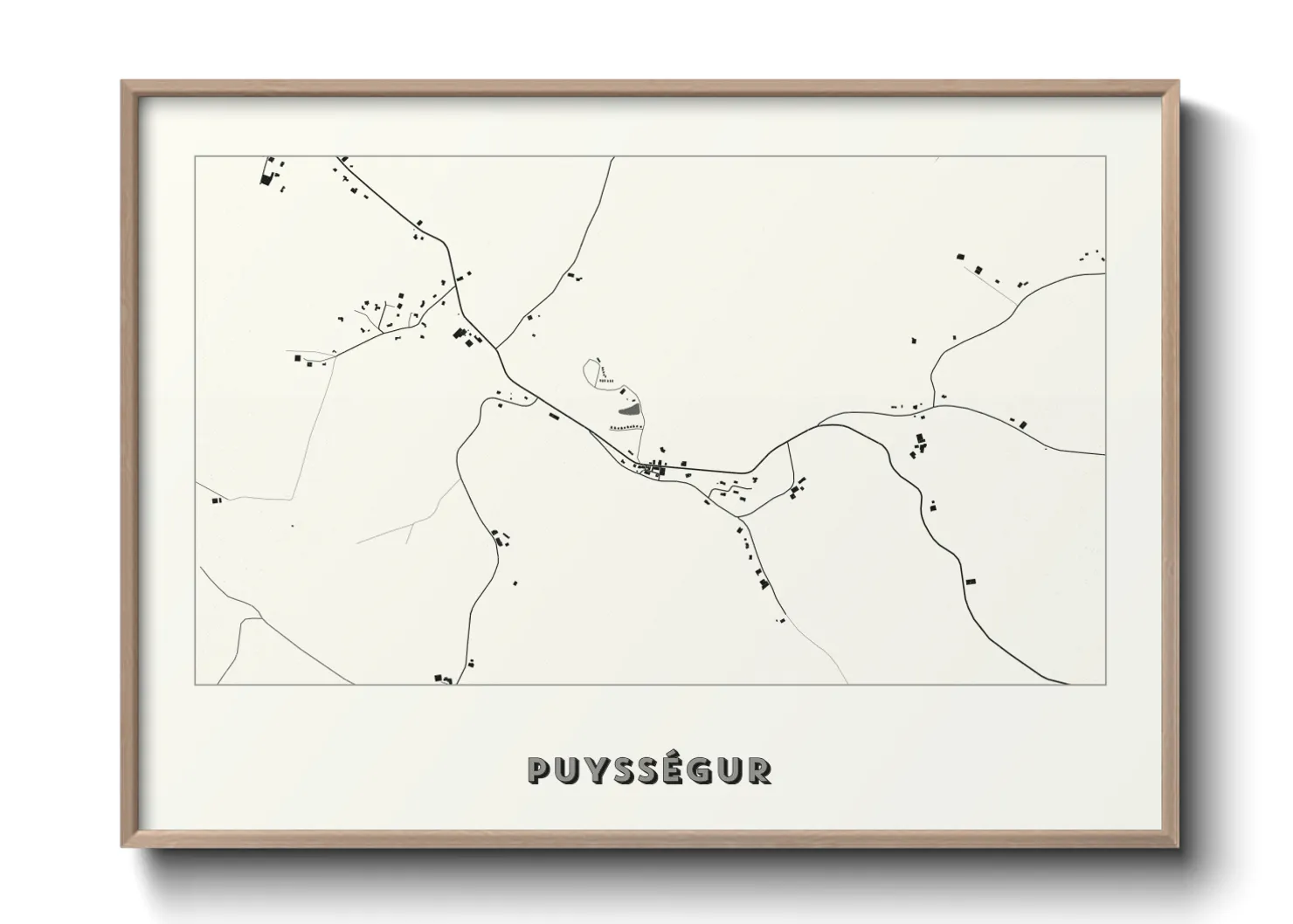 Une affiche de carte sur Puysségur