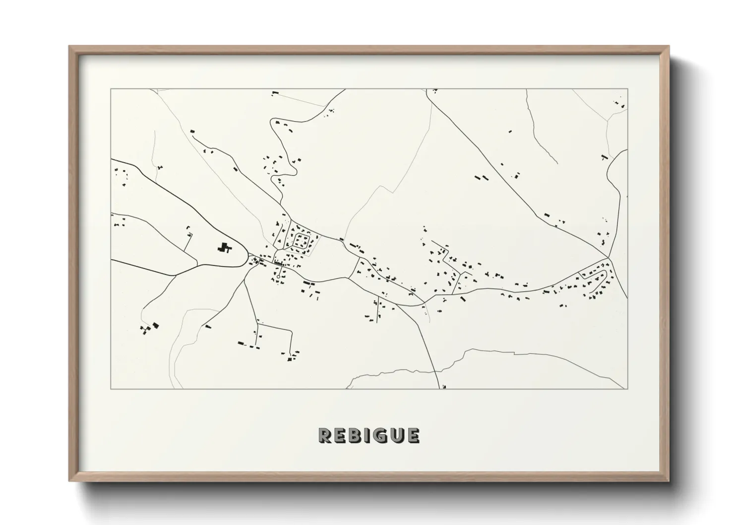 Une affiche de carte sur Rebigue