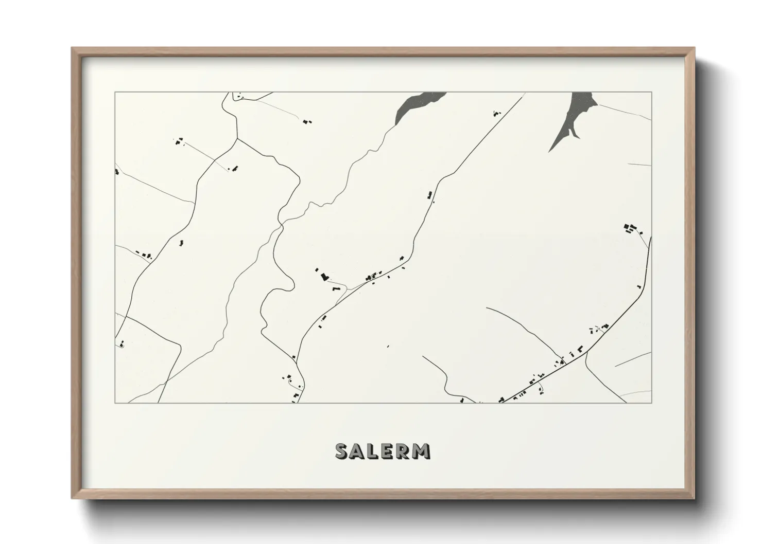 Une affiche de carte sur Salerm