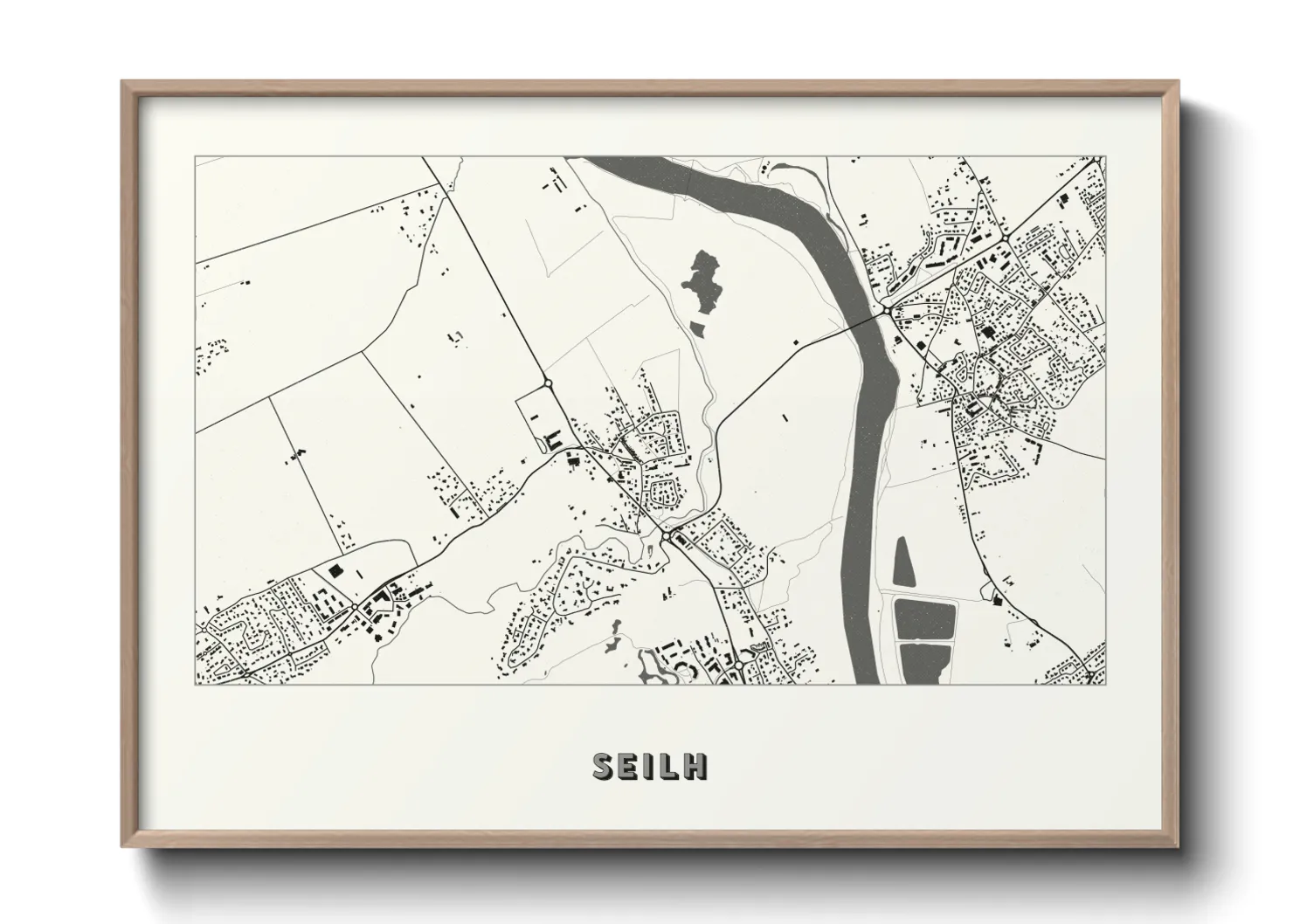 Une affiche de carte sur Seilh