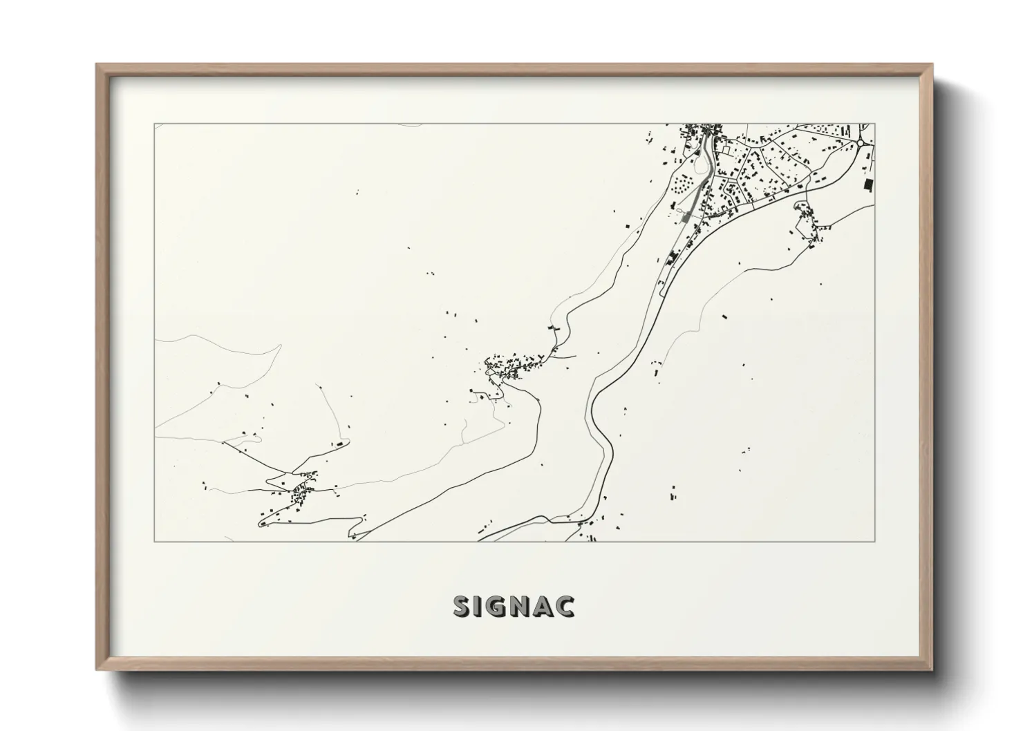 Une affiche de carte sur Signac