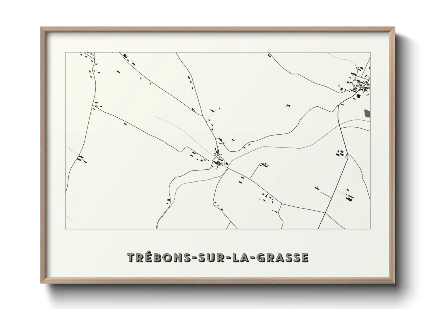 Une affiche de carte sur Trébons-sur-la-Grasse