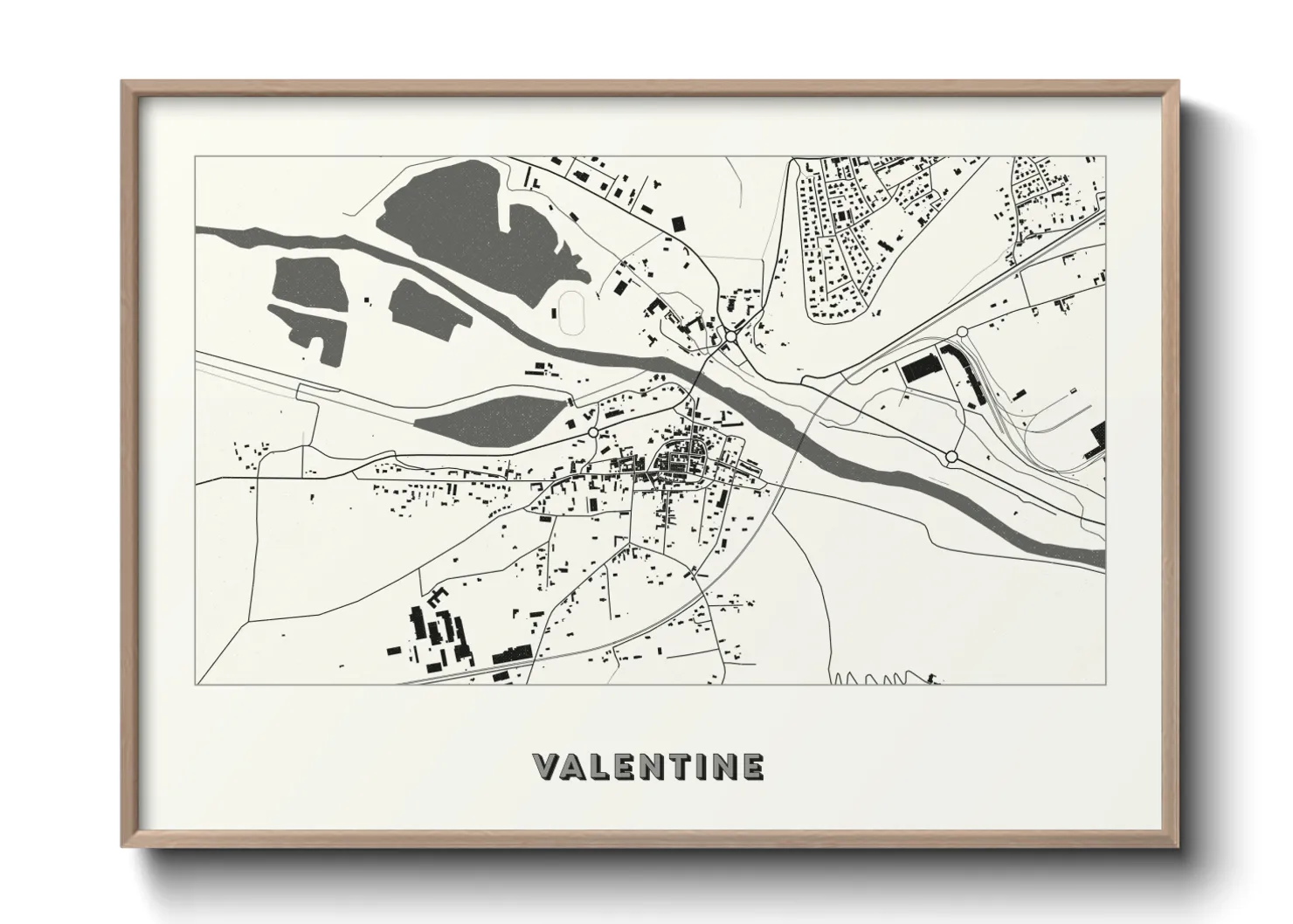 Une affiche de carte sur Valentine