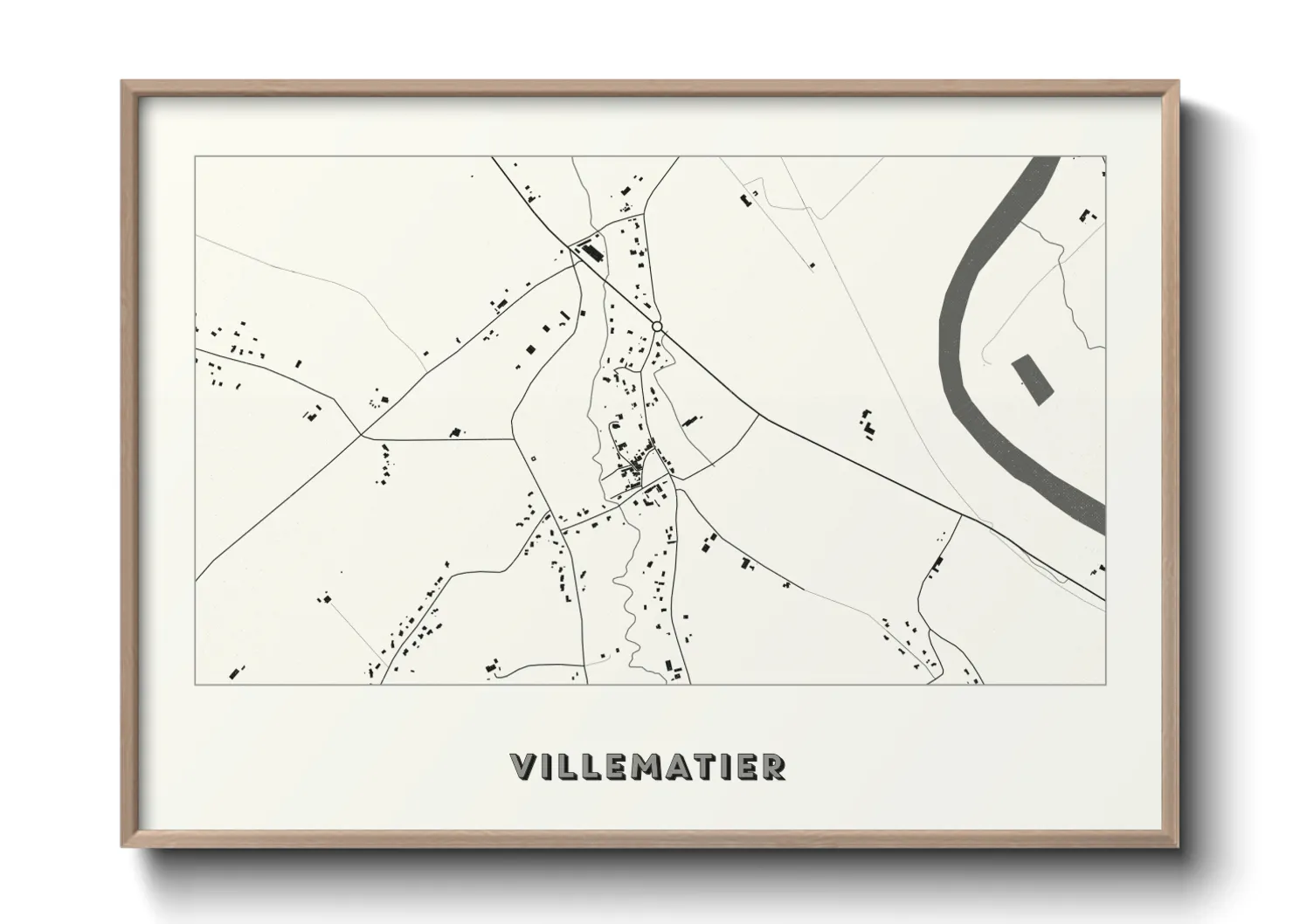 Une affiche de carte sur Villematier
