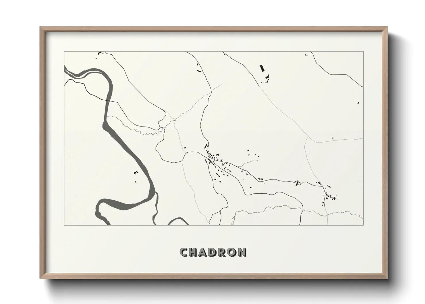 Une affiche de carte sur Chadron