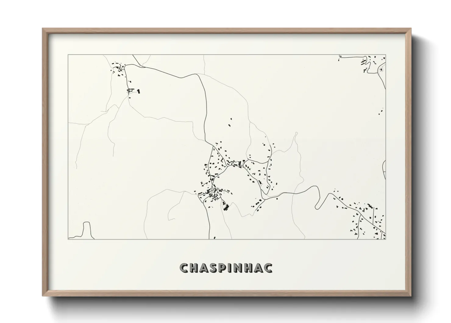Une affiche de carte sur Chaspinhac