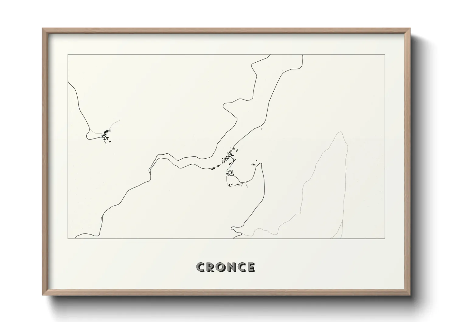 Une affiche de carte sur Cronce