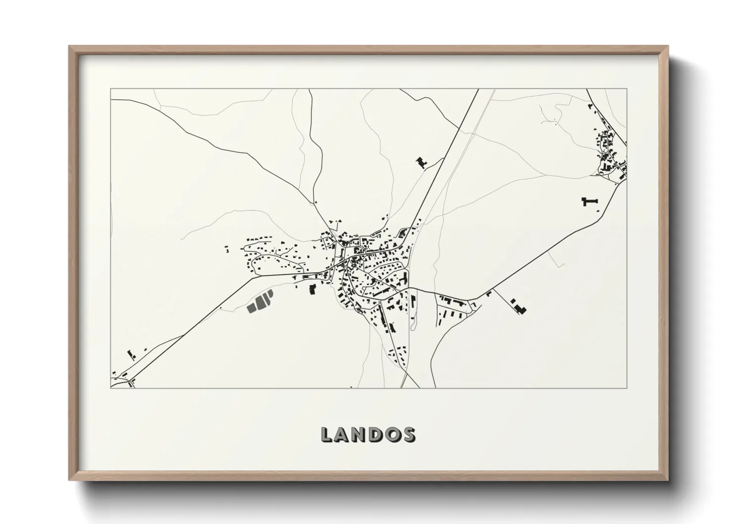 Une affiche de carte sur Landos