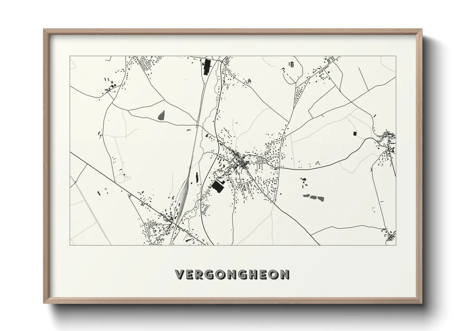 Une affiche de carte sur Vergongheon