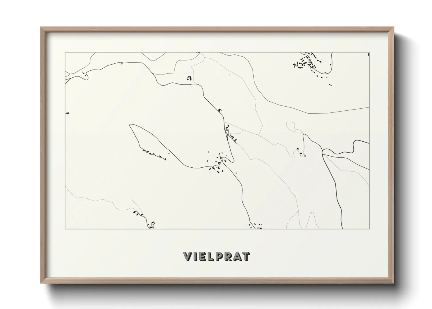 Une affiche de carte sur Vielprat
