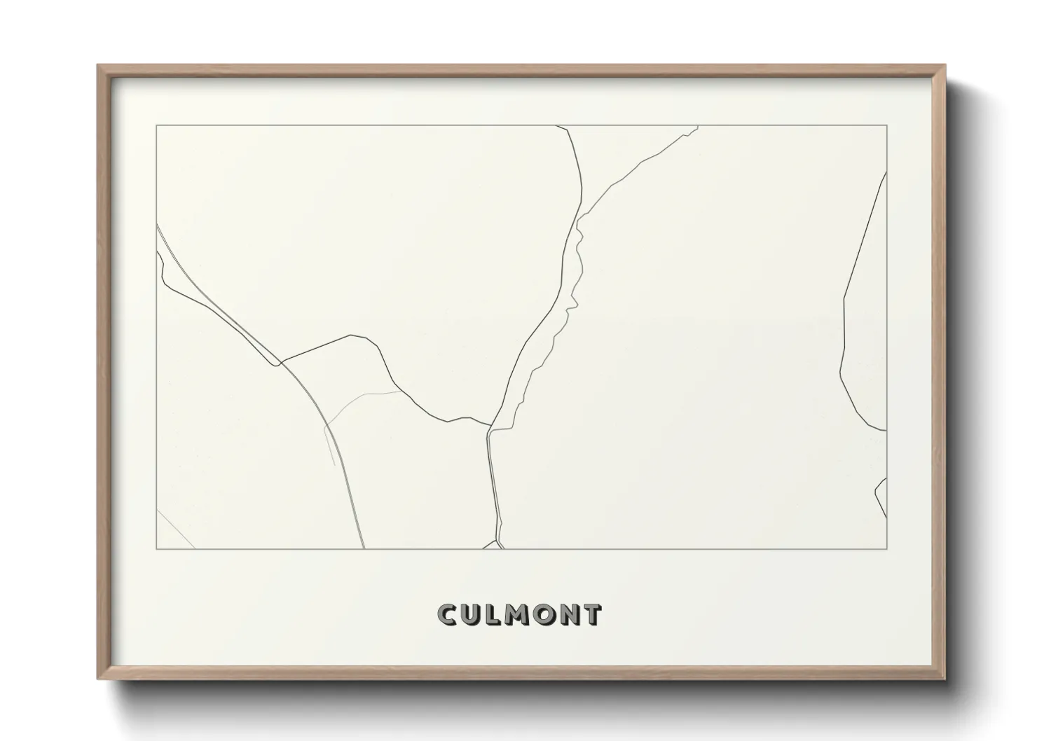 Une affiche de carte sur Culmont