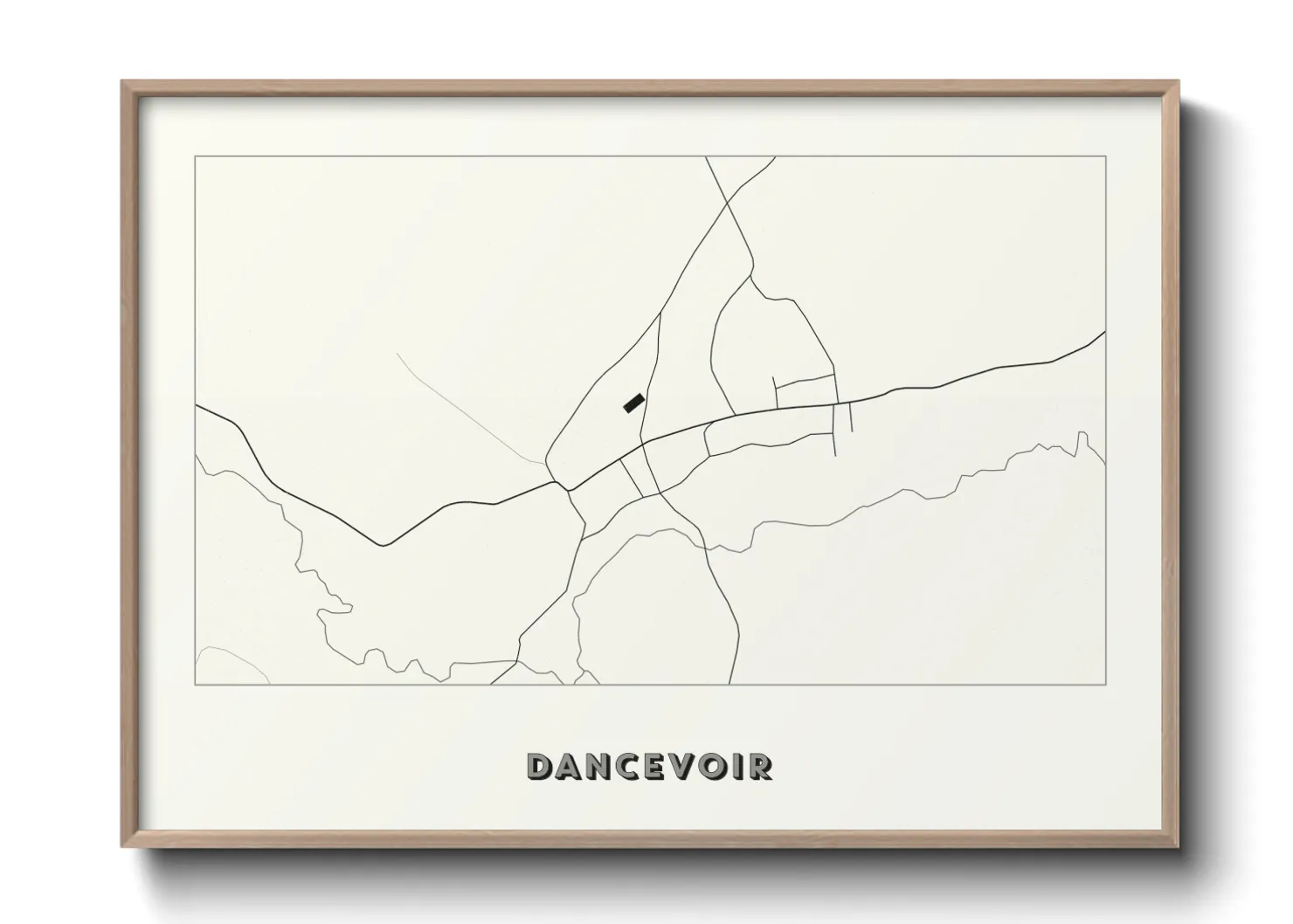 Une affiche de carte sur Dancevoir