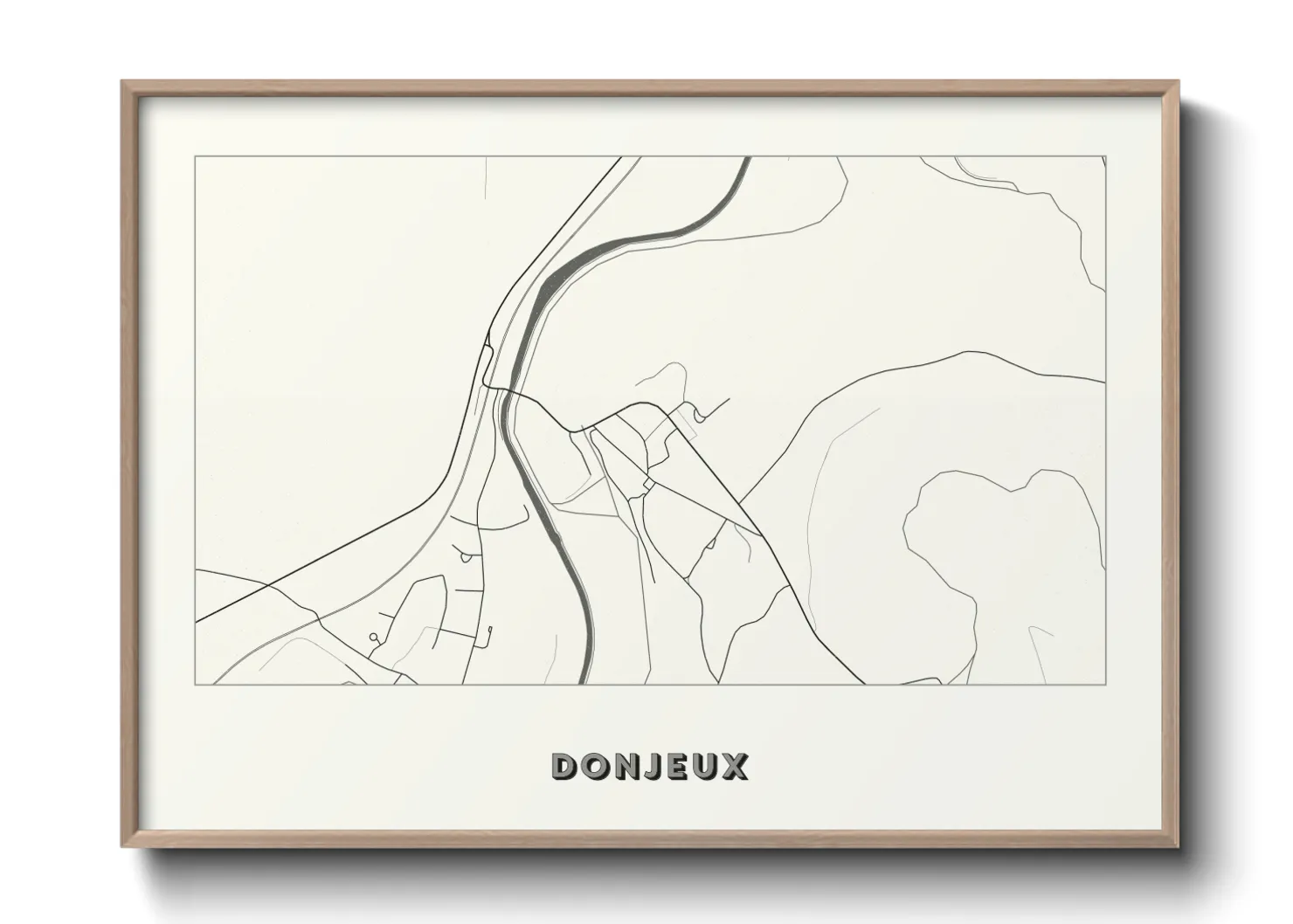 Une affiche de carte sur Donjeux