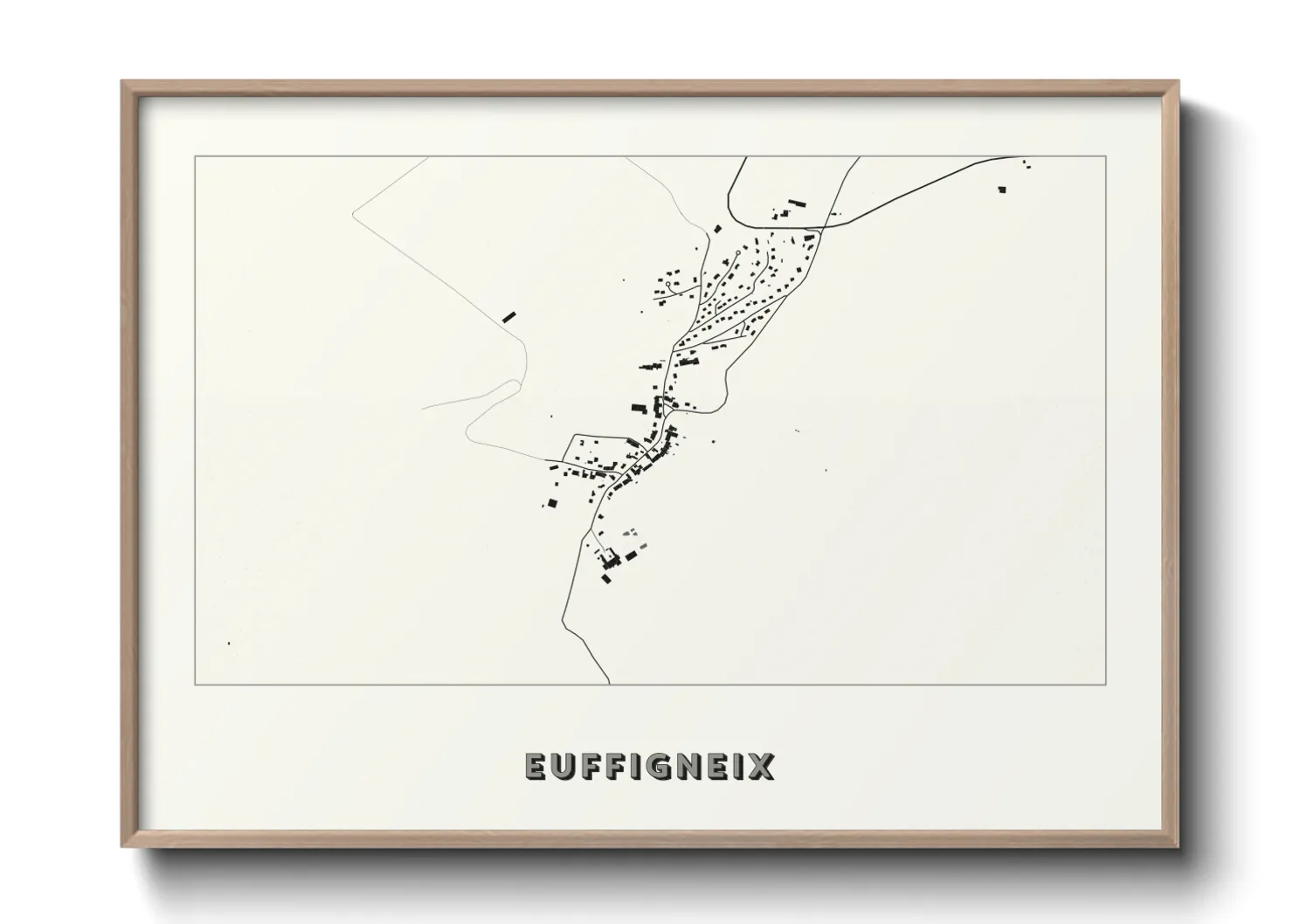 Une affiche de carte sur Euffigneix