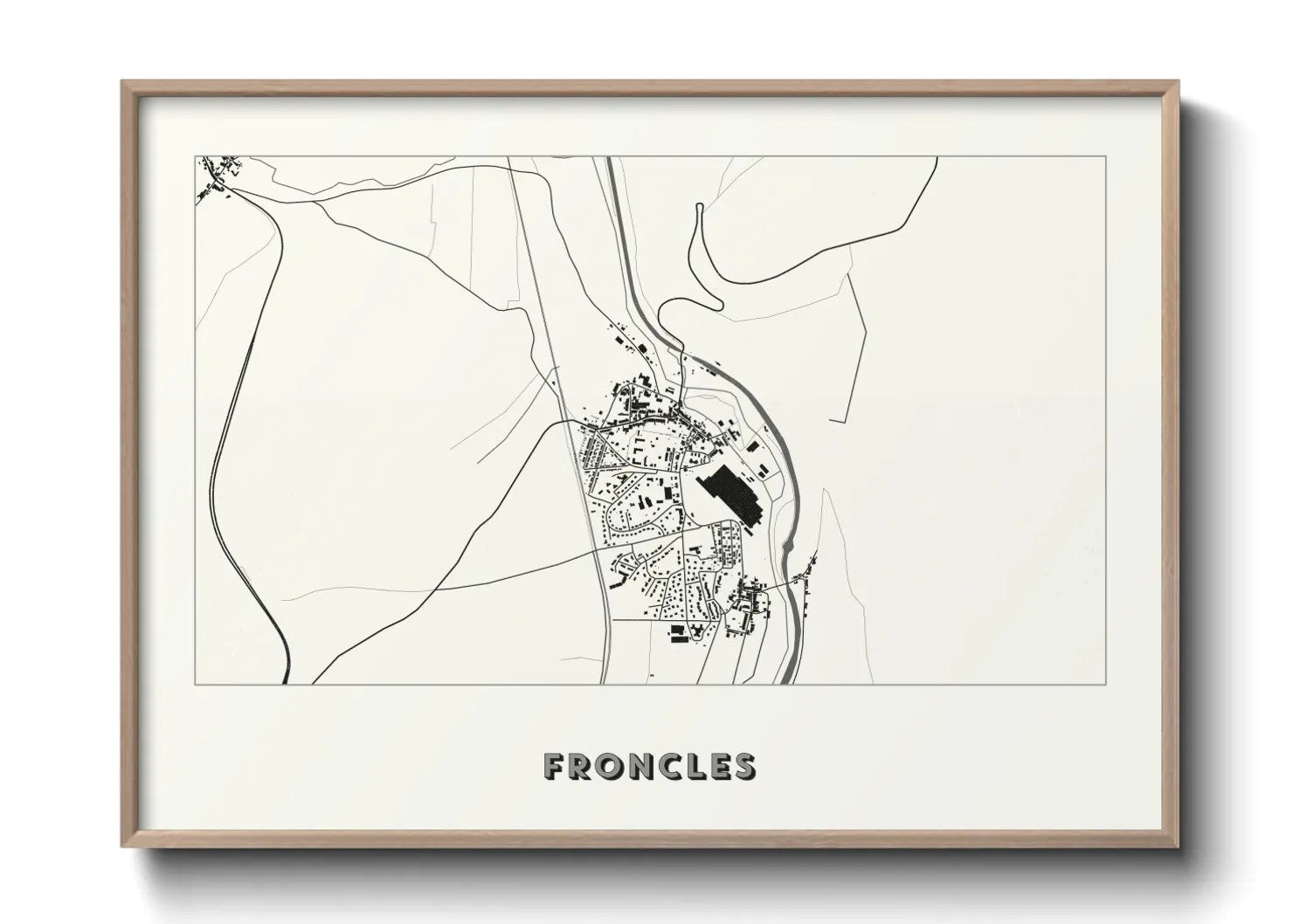 Une affiche de carte sur Froncles