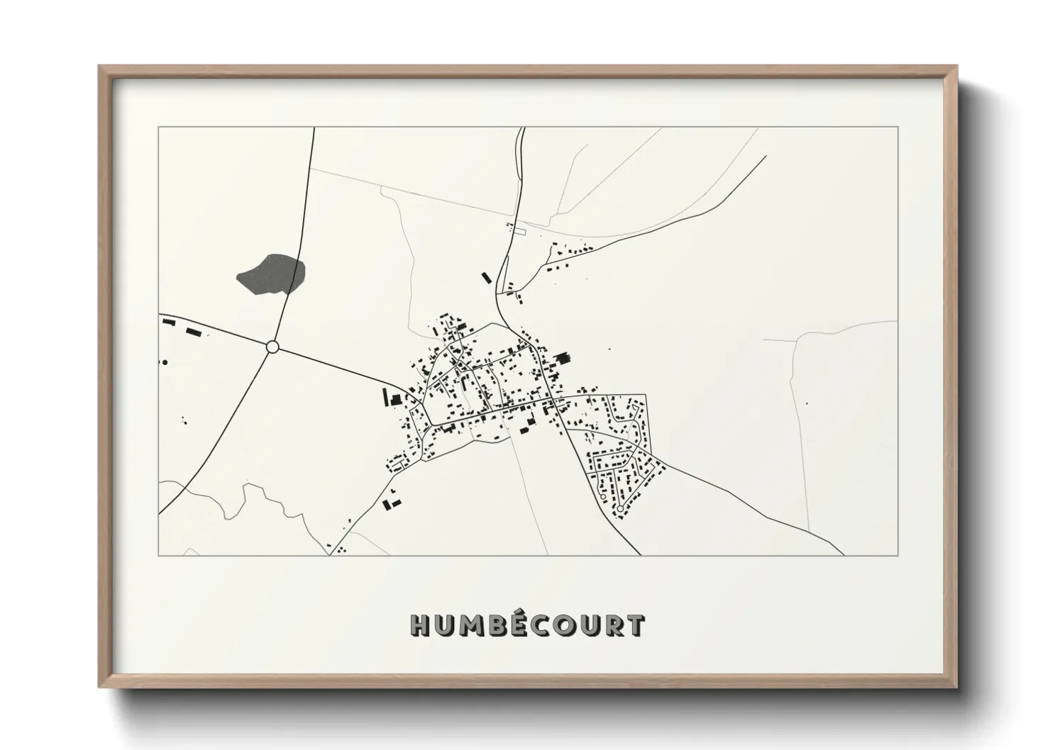 Une affiche de carte sur Humbécourt