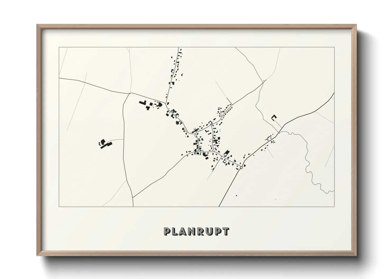 Une affiche de carte sur Planrupt