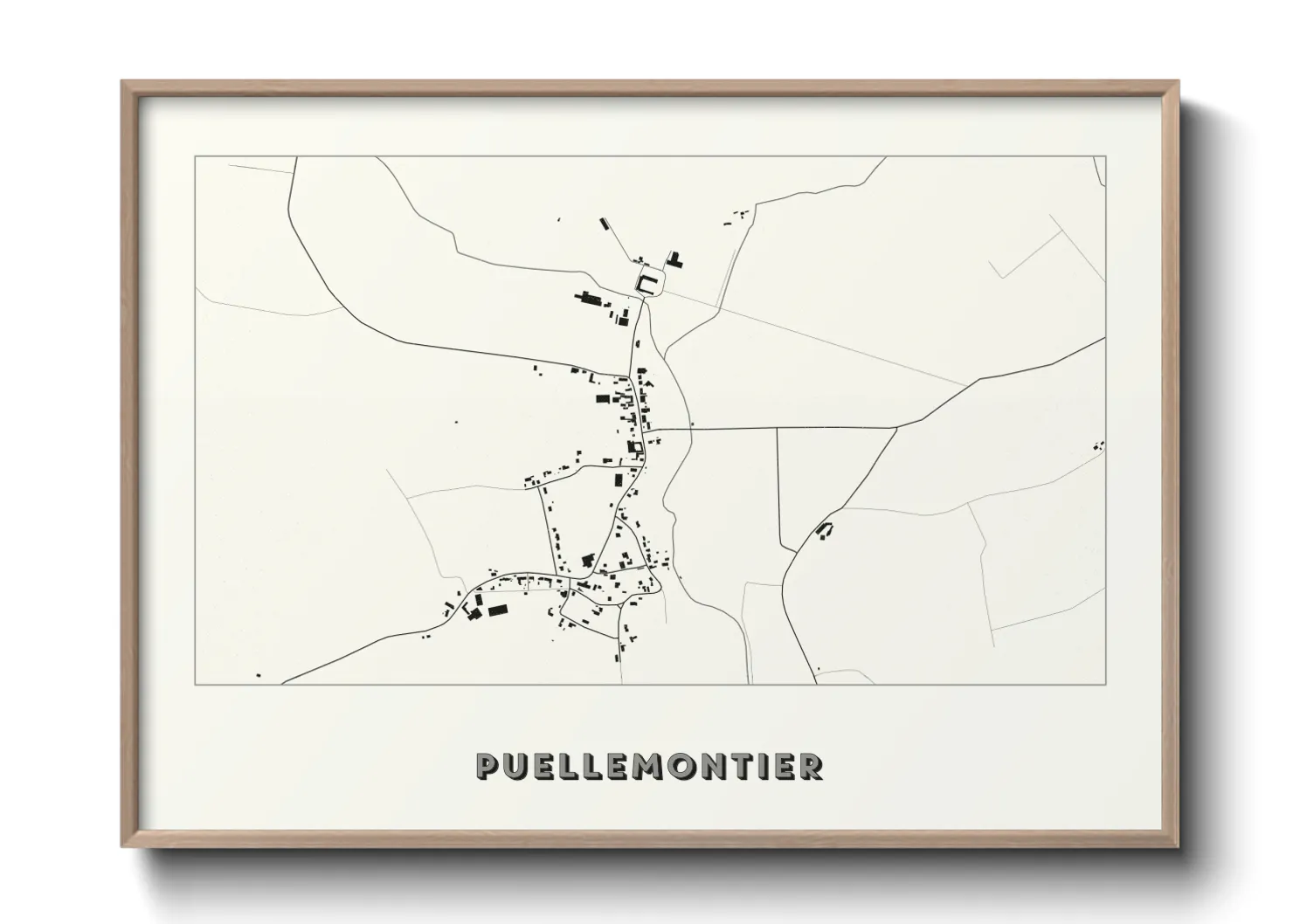 Une affiche de carte sur Puellemontier