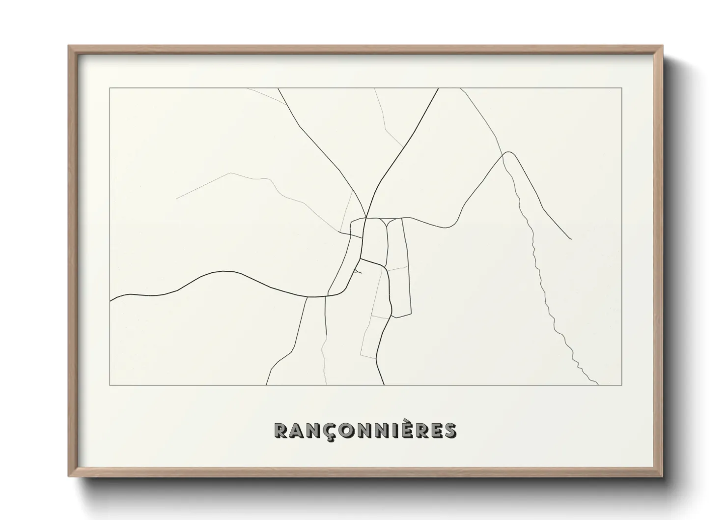 Une affiche de carte sur Rançonnières