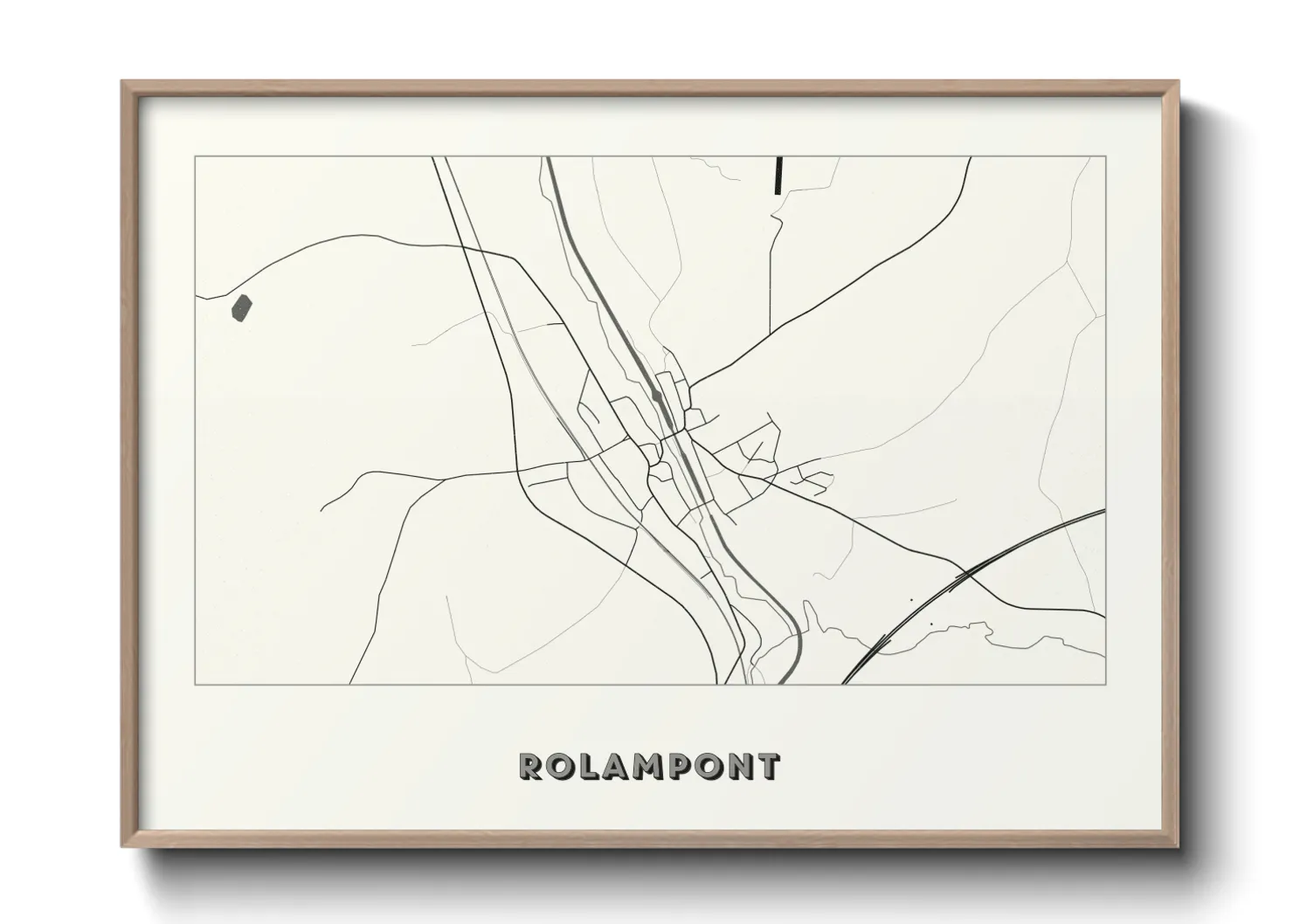 Une affiche de carte sur Rolampont