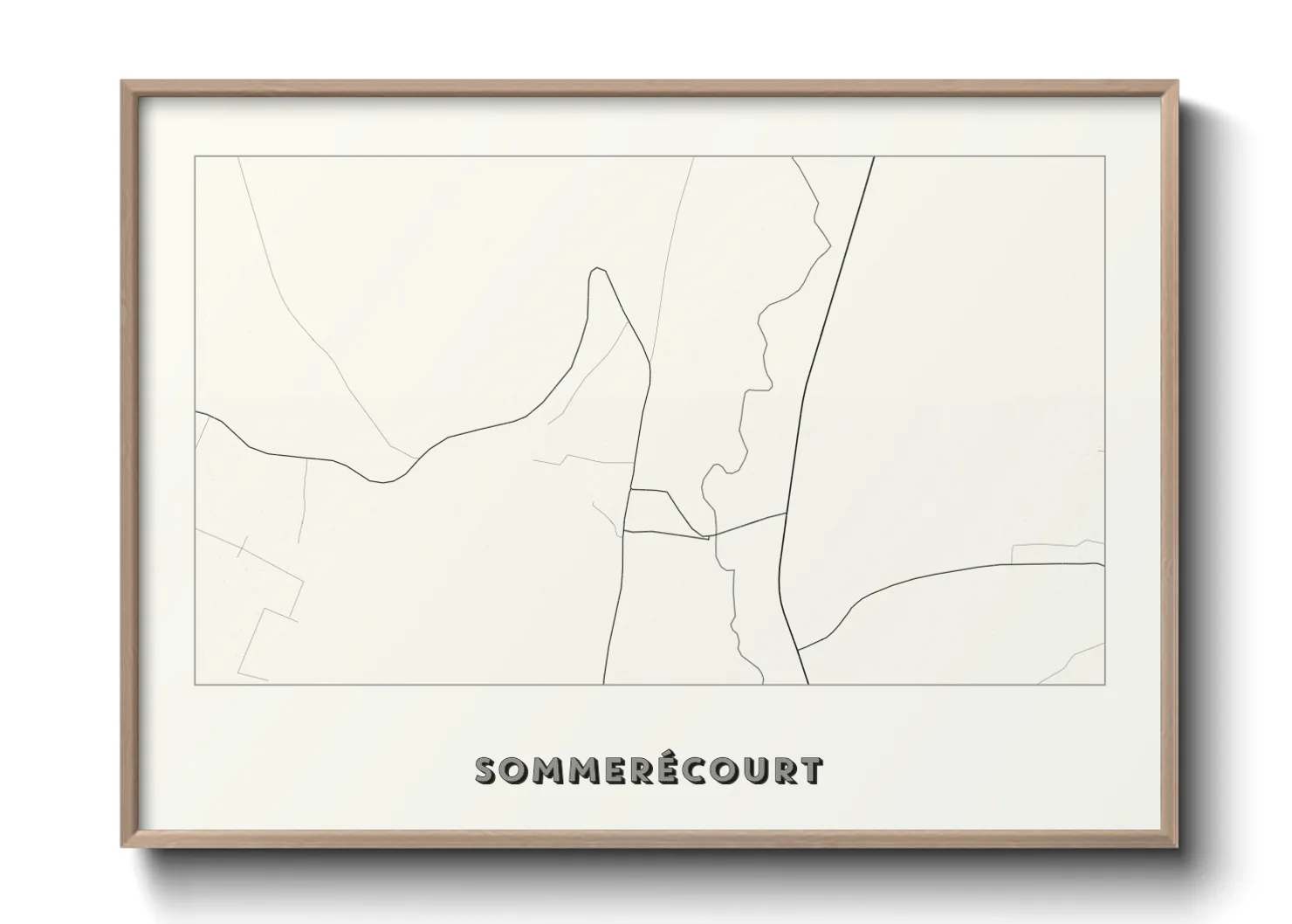 Une affiche de carte sur Sommerécourt