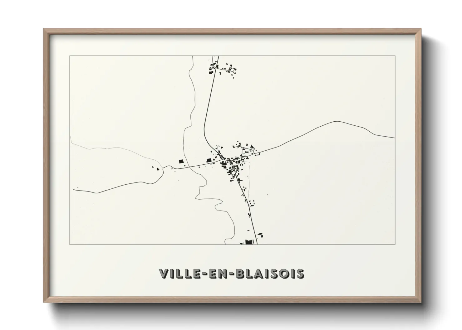 Une affiche de carte sur Ville-en-Blaisois