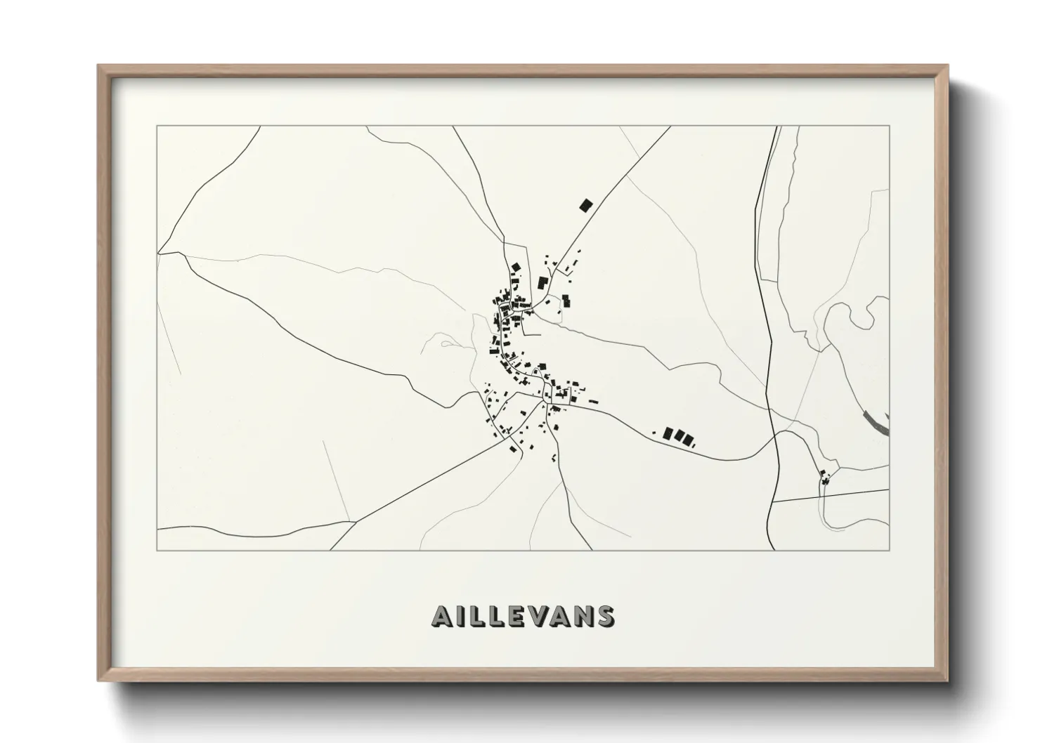 Une affiche de carte sur Aillevans