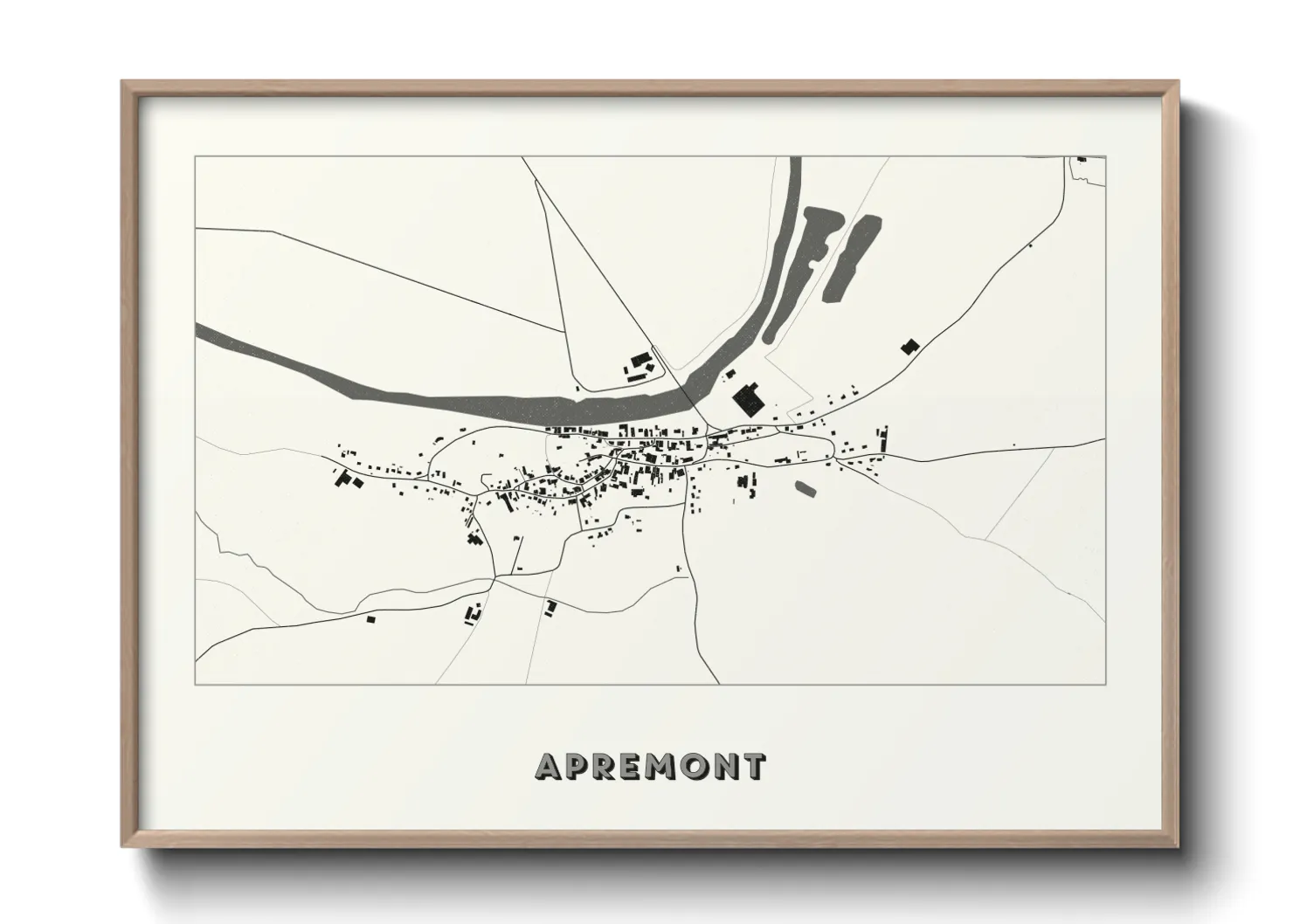 Une affiche de carte sur Apremont