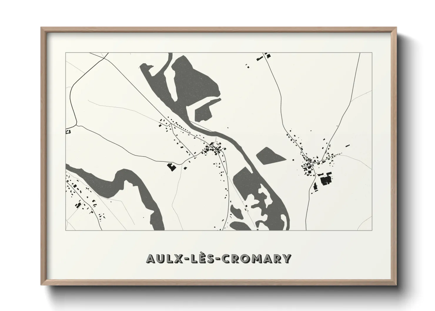 Une affiche de carte sur Aulx-lès-Cromary