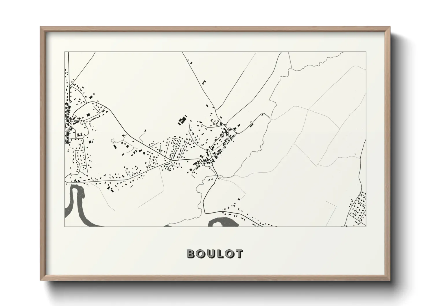 Une affiche de carte sur Boulot