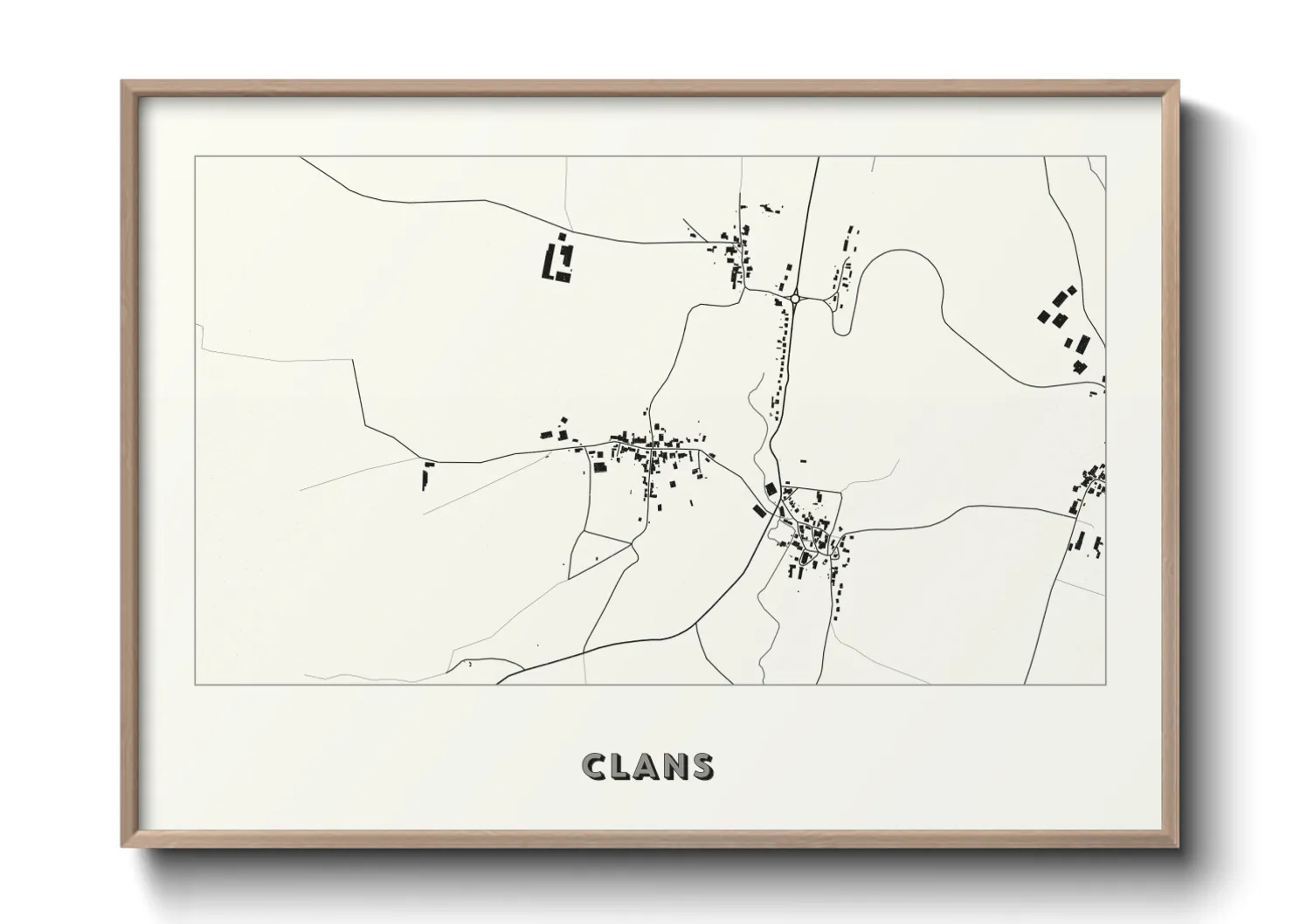 Une affiche de carte sur Clans