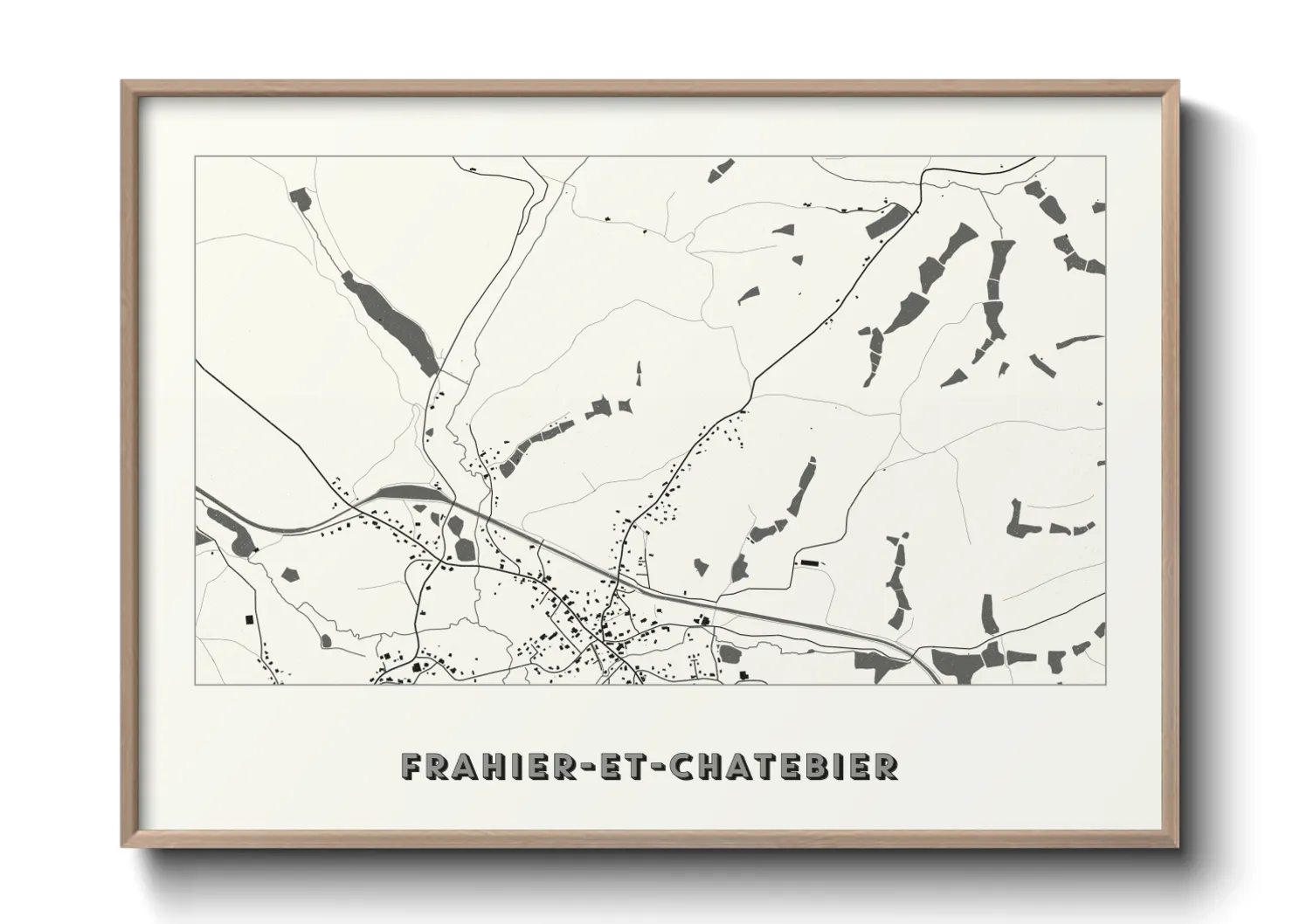 Une affiche de carte sur Frahier-et-Chatebier
