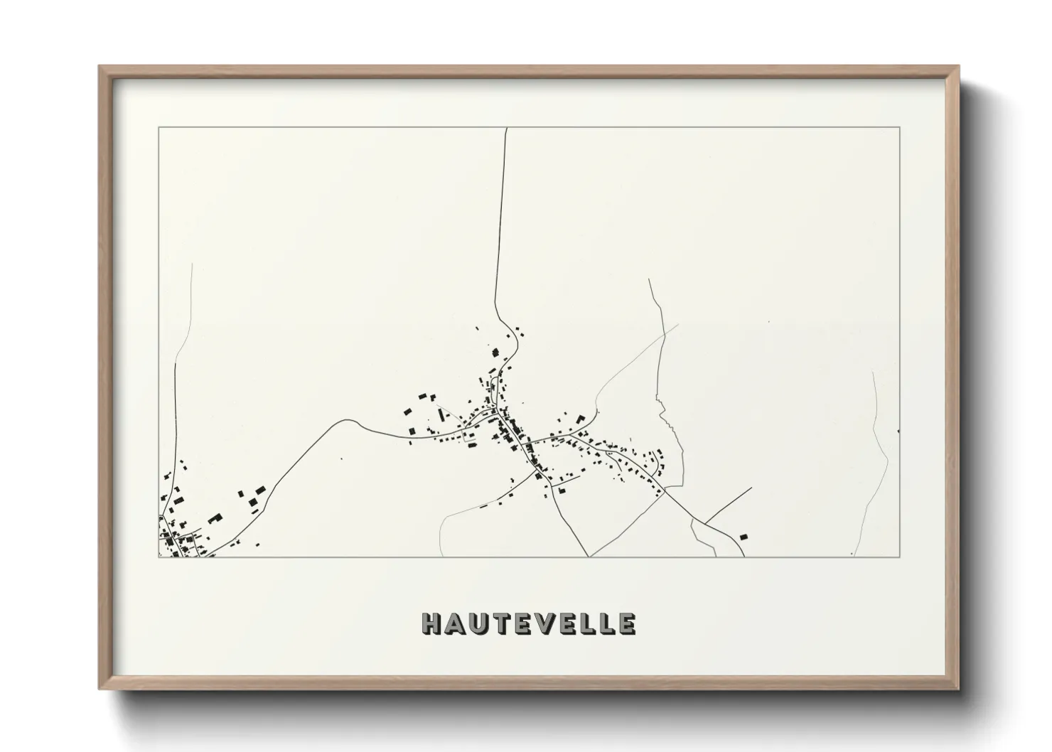 Une affiche de carte sur Hautevelle