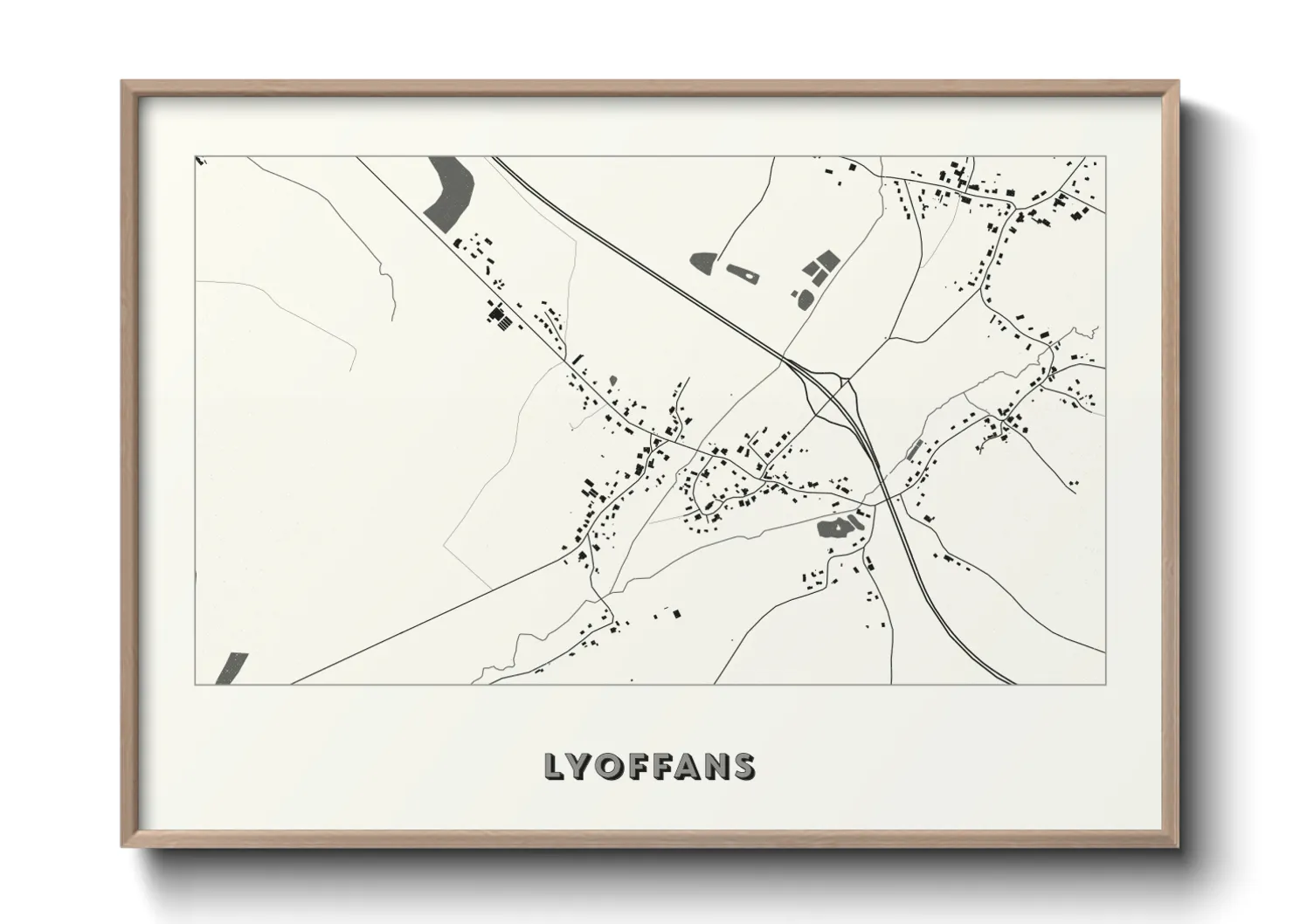Une affiche de carte sur Lyoffans