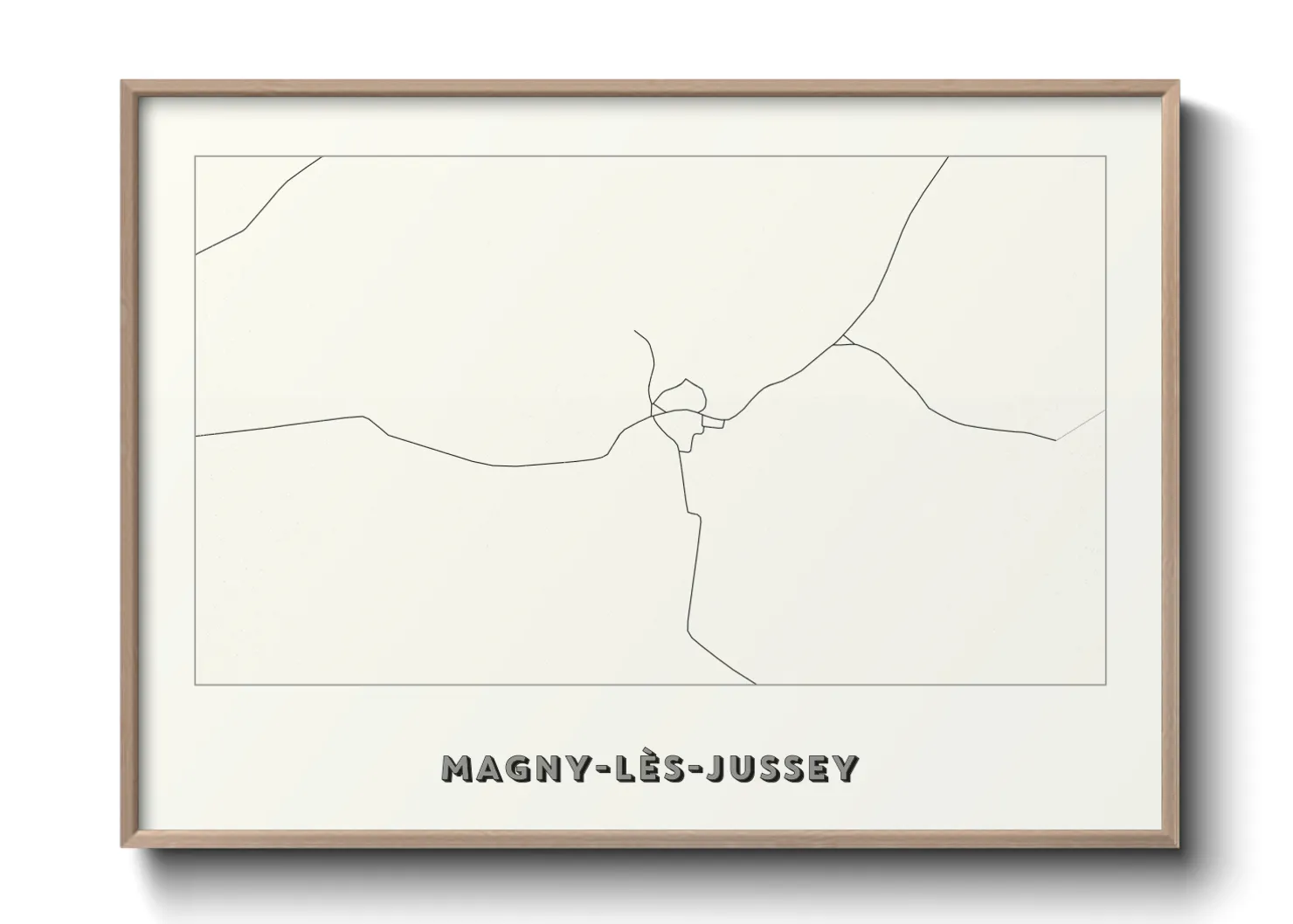 Une affiche de carte sur Magny-lès-Jussey